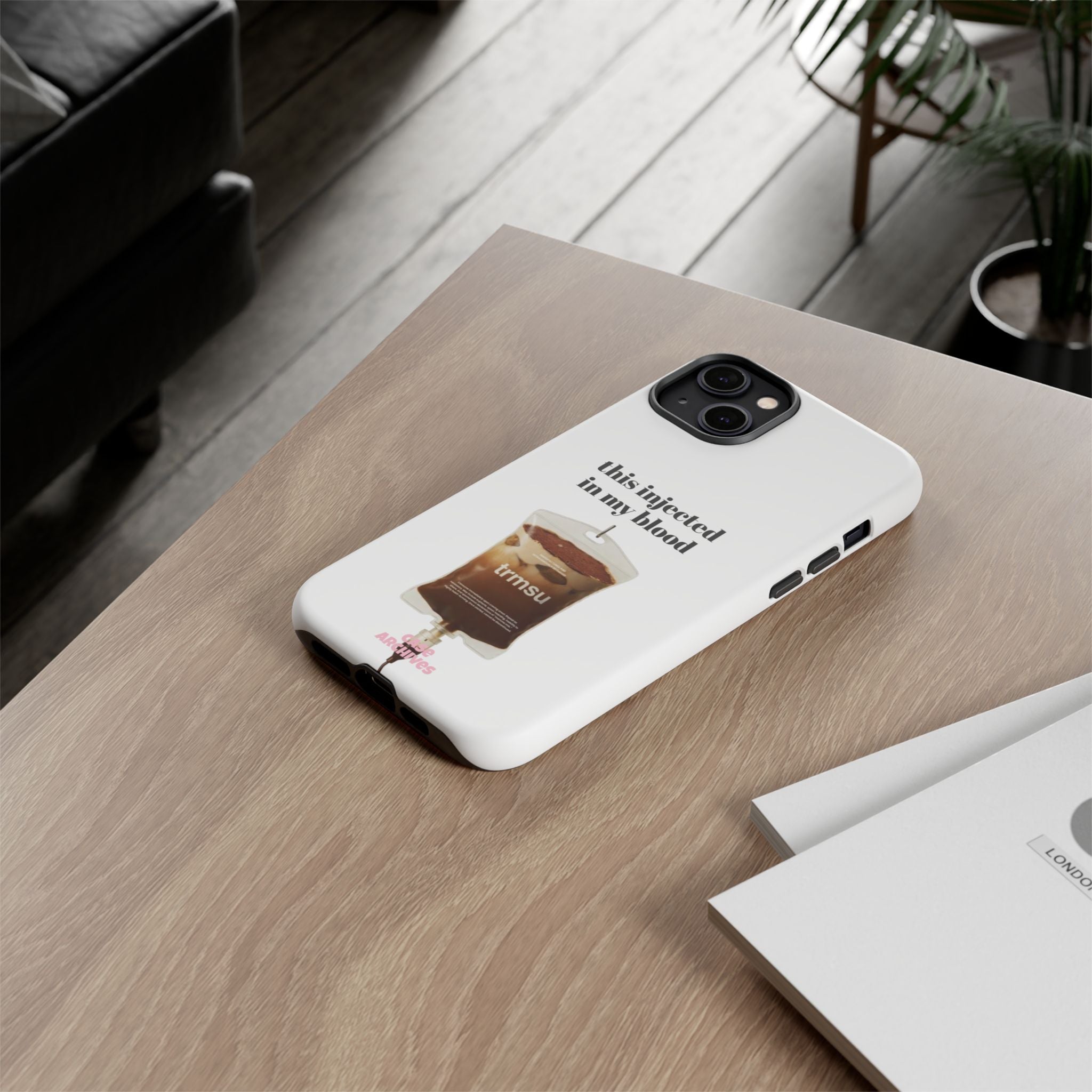 Iced Coffee IV Phone Case — "this injected in my blood" Coffee Lovers Tough Case