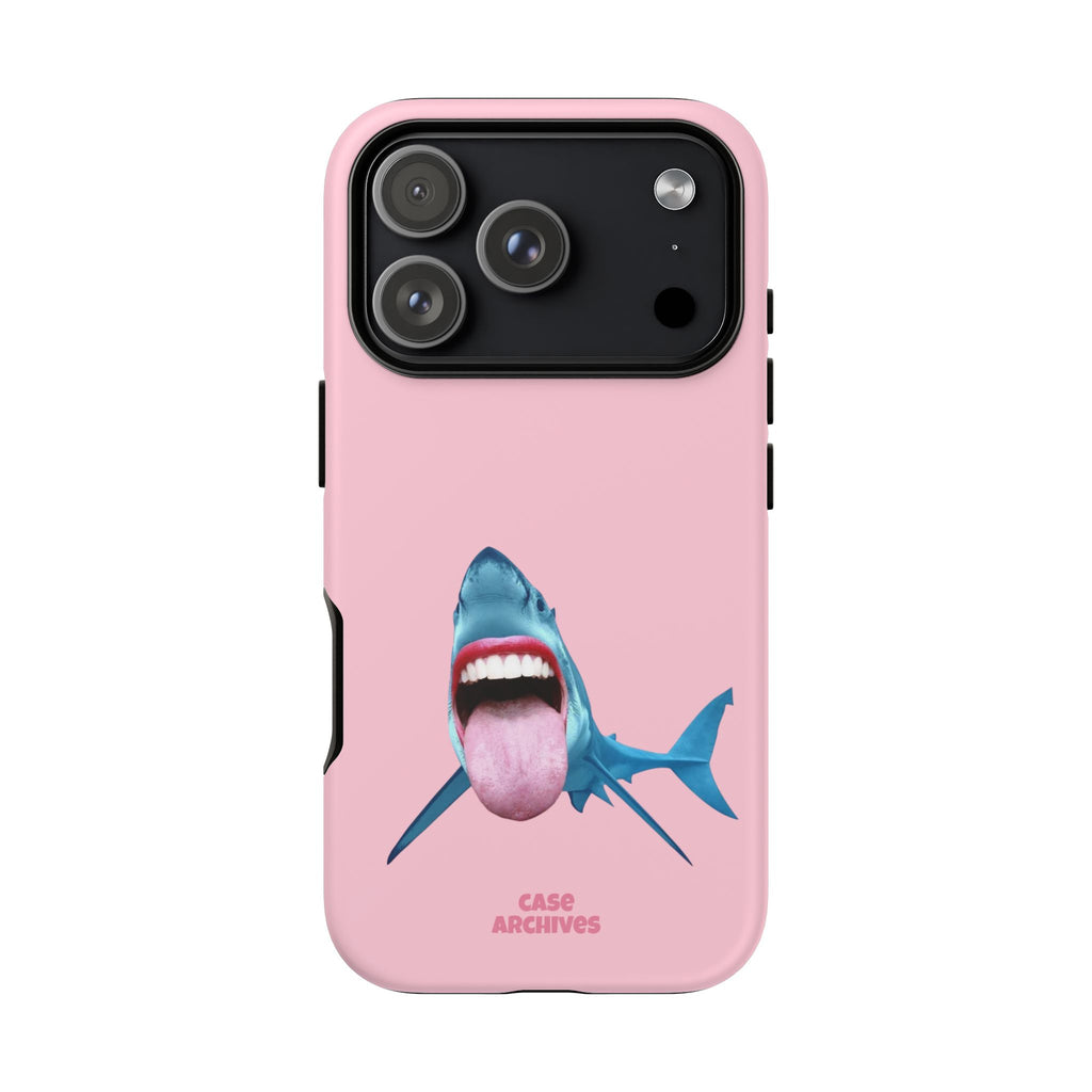 Shark tongue out- funny case
