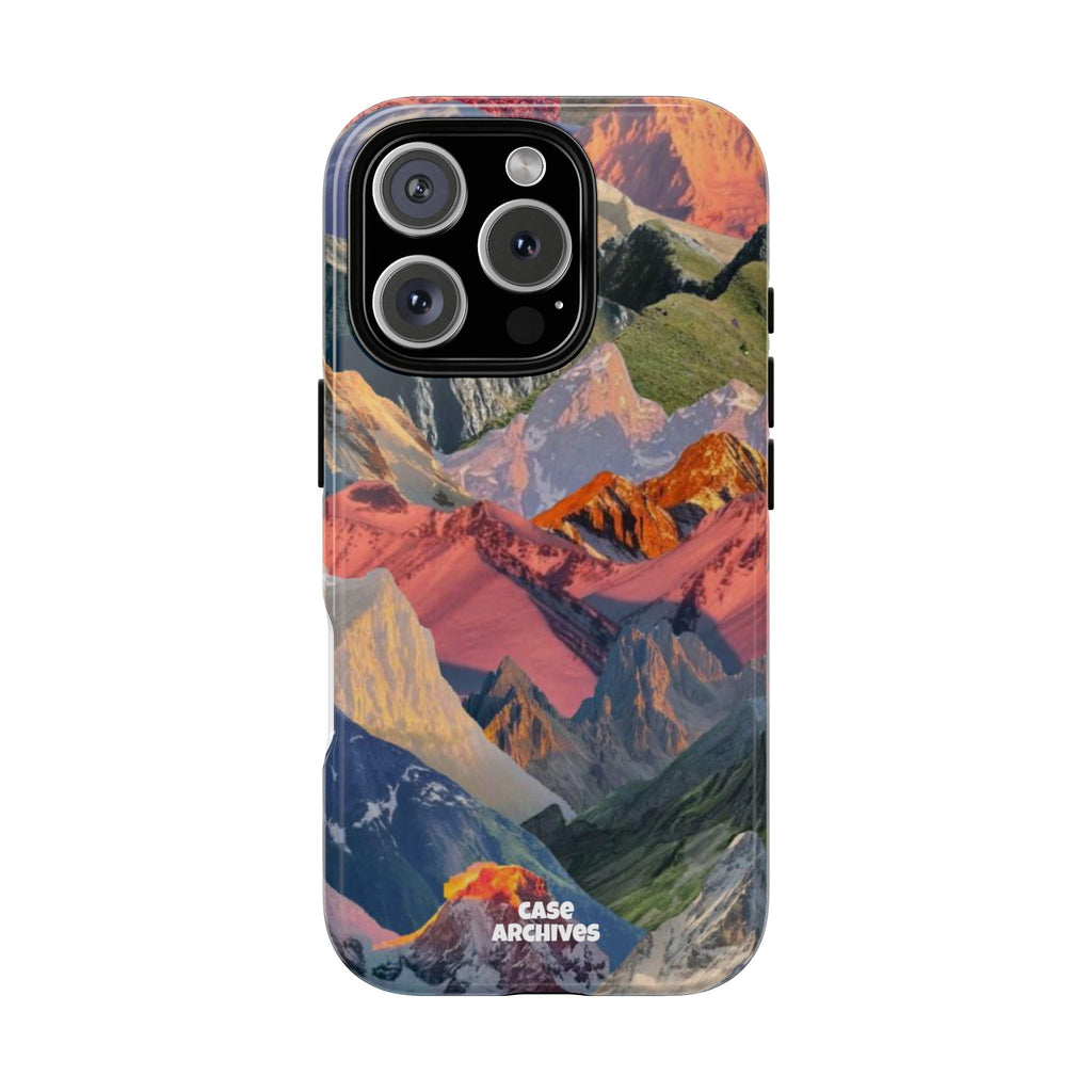 Tough Cases Colorful Mountain Landscape Phone Case — Durable Protective iPhone Cover