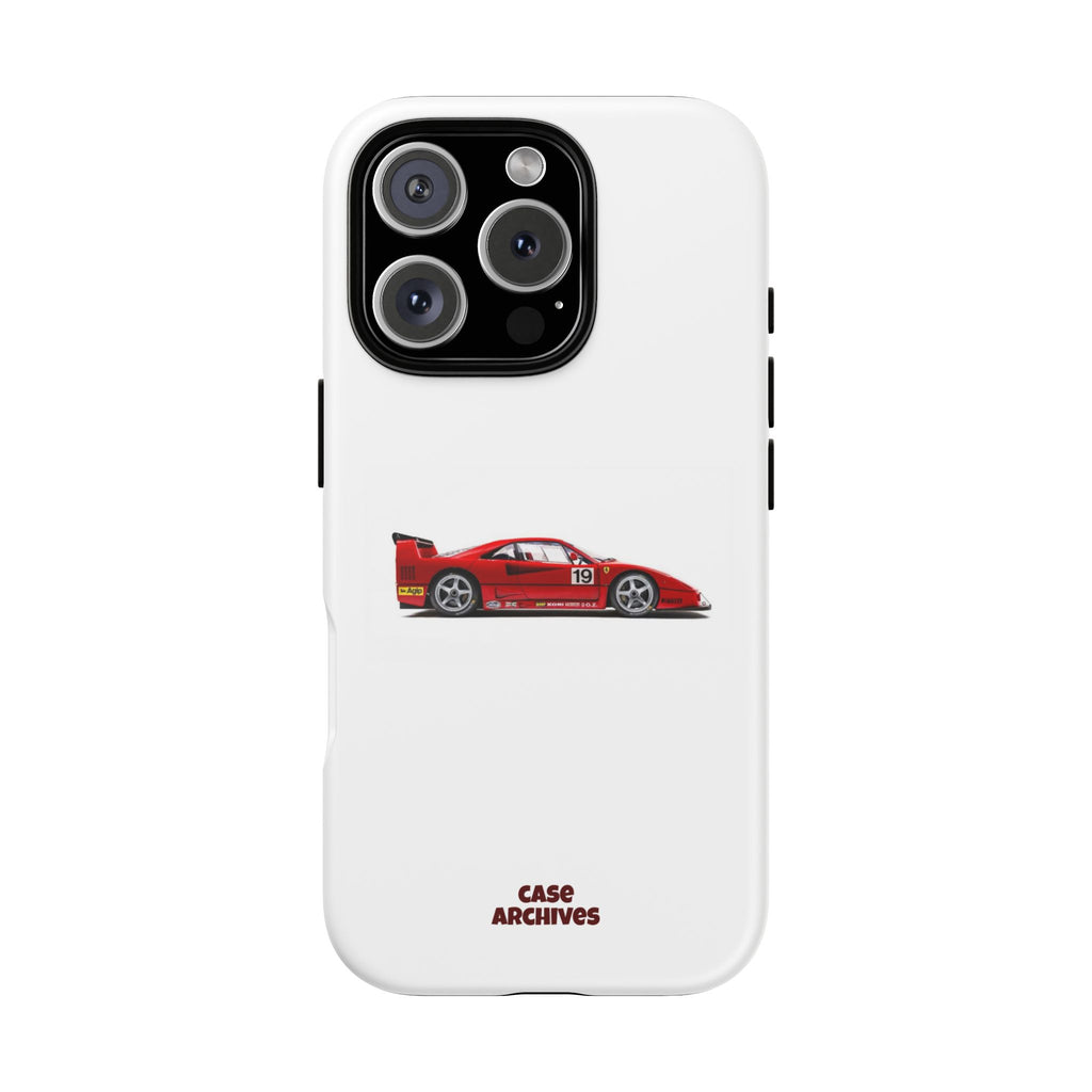Phone Case — Red Vintage Race Car Design (Case Archives)