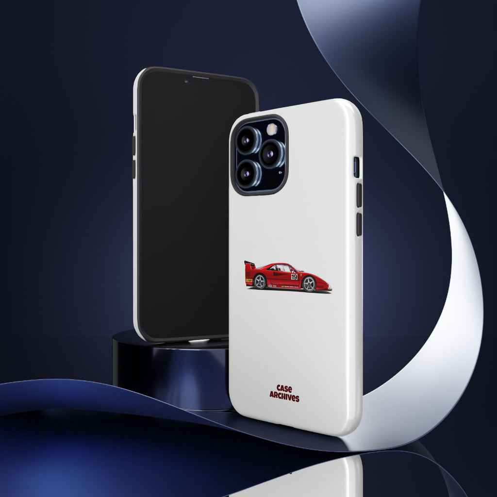 Phone Case — Red Vintage Race Car Design (Case Archives)