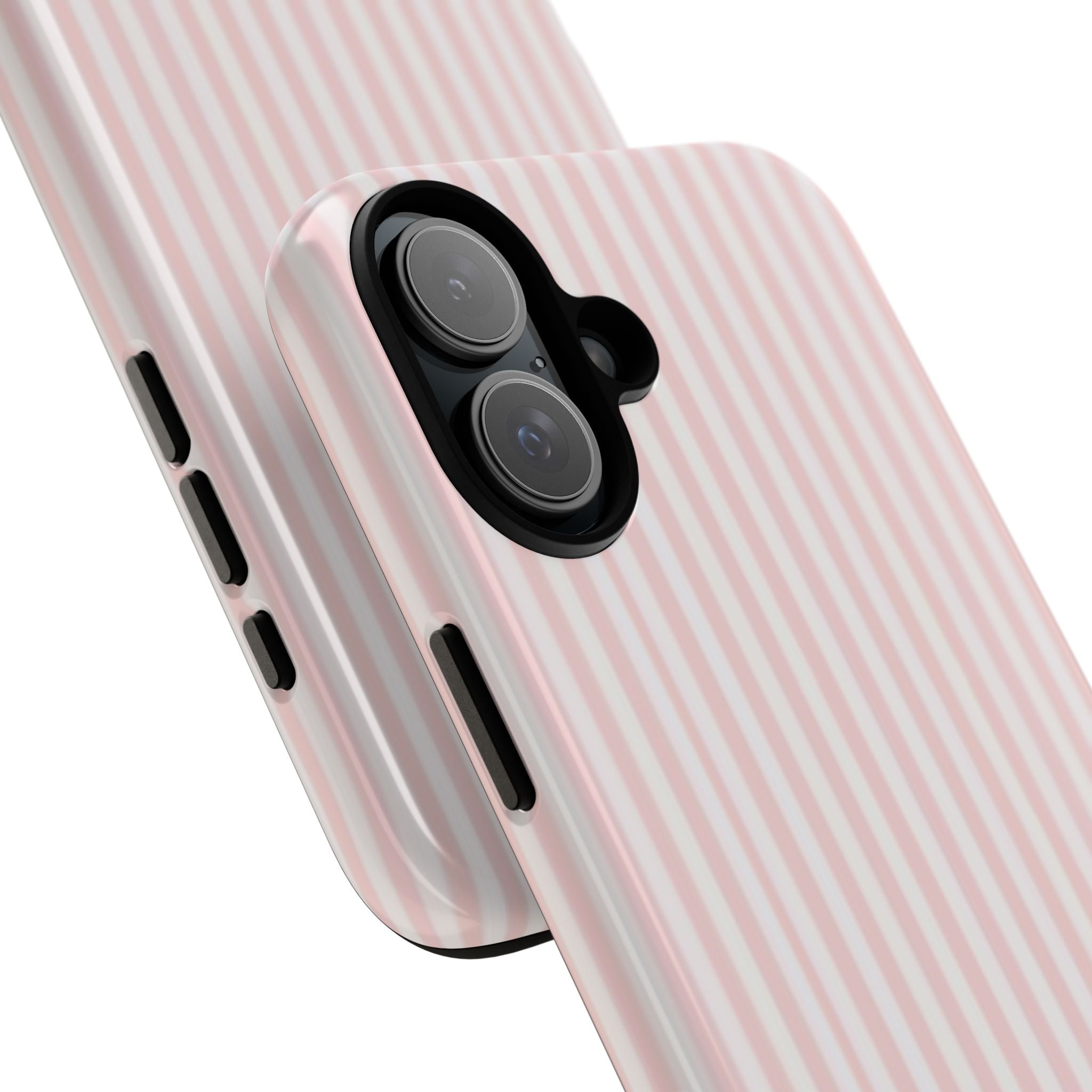 Pink Pastel Stripe Tough Phone Case — Protective iPhone Cover