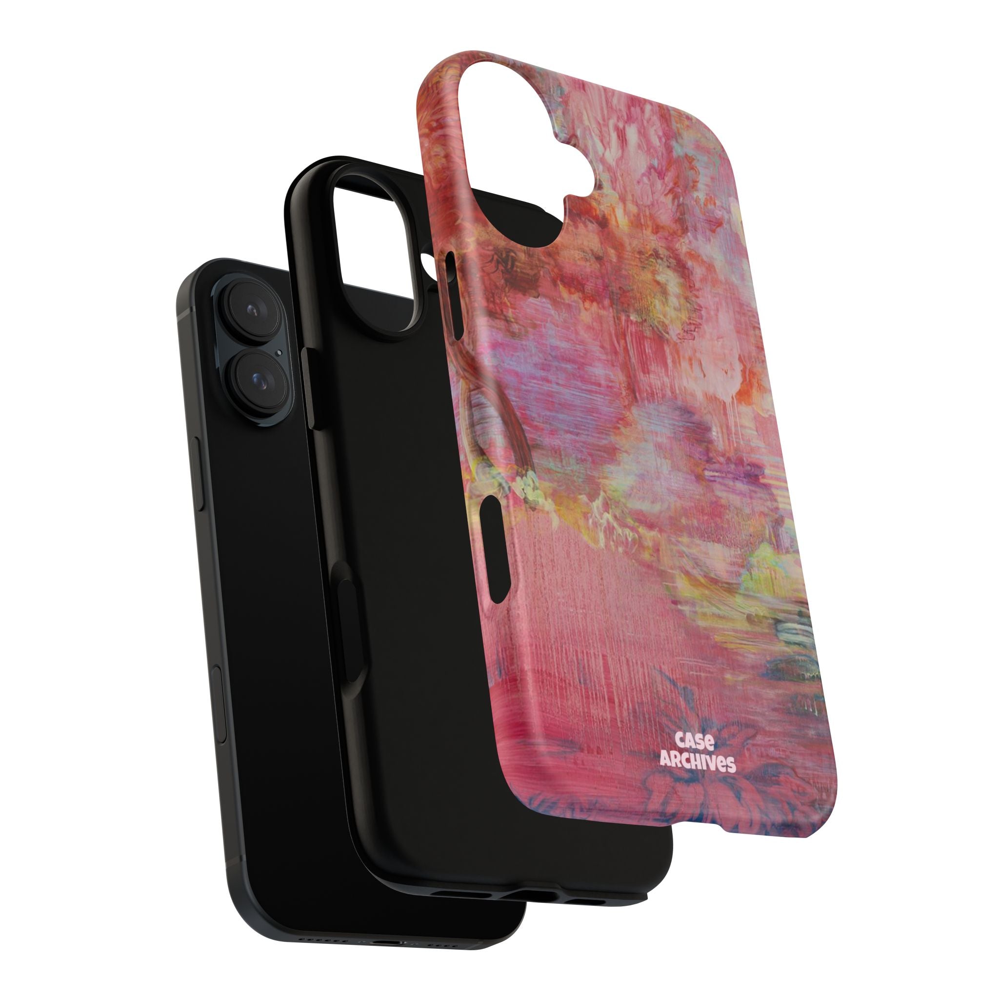 Floral Pink Abstract Phone Case — Tough Durable iPhone Cover