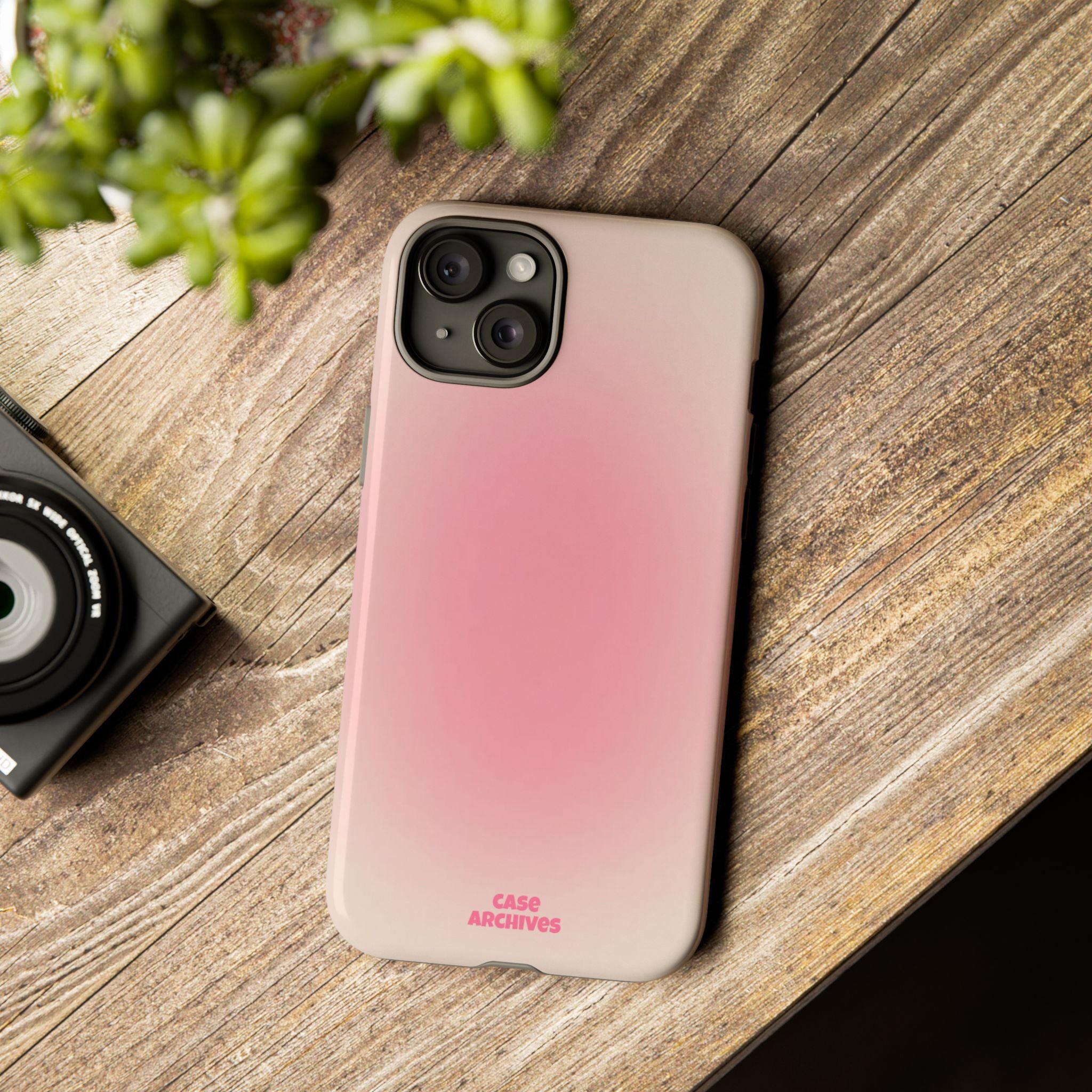 Tough Case – Pink Ombre Protective Phone Case