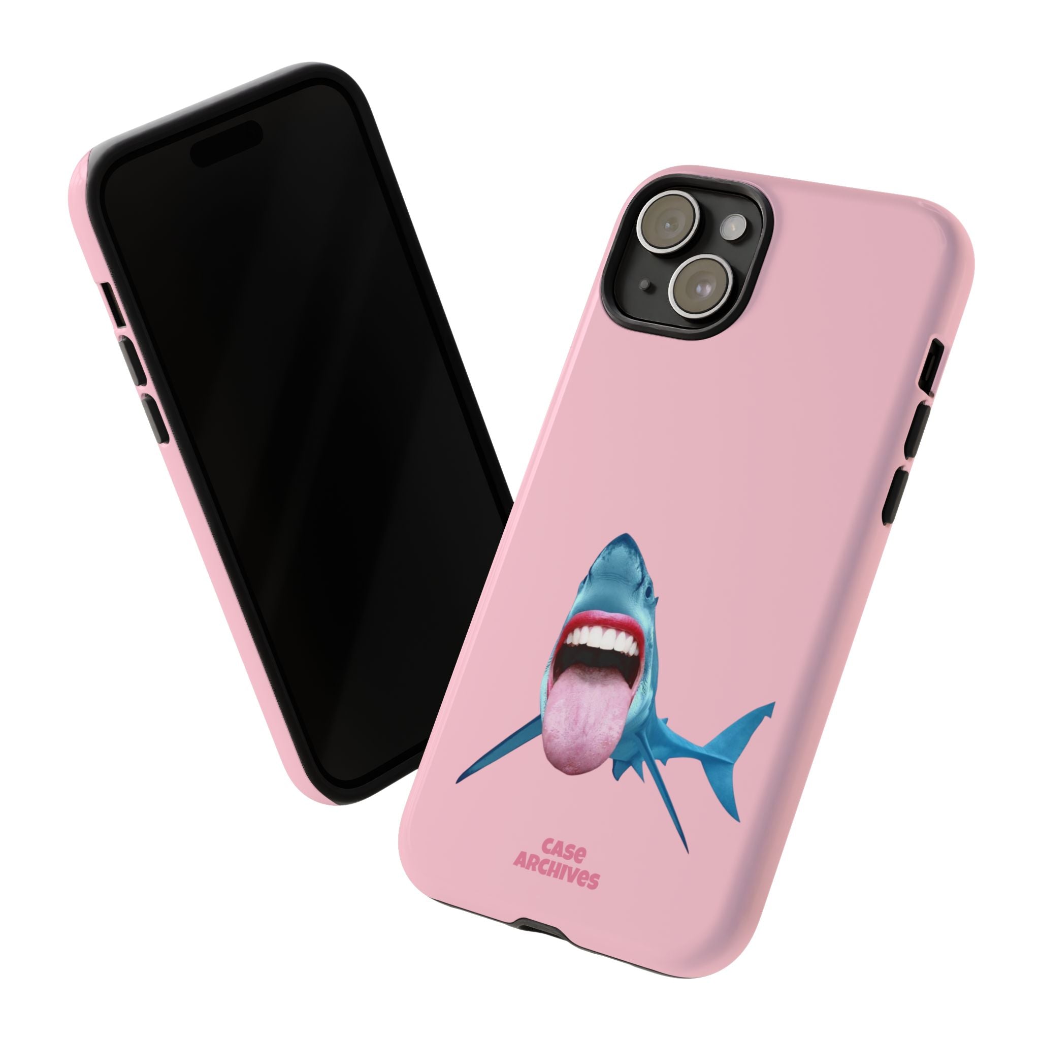 Shark tongue out- funny case