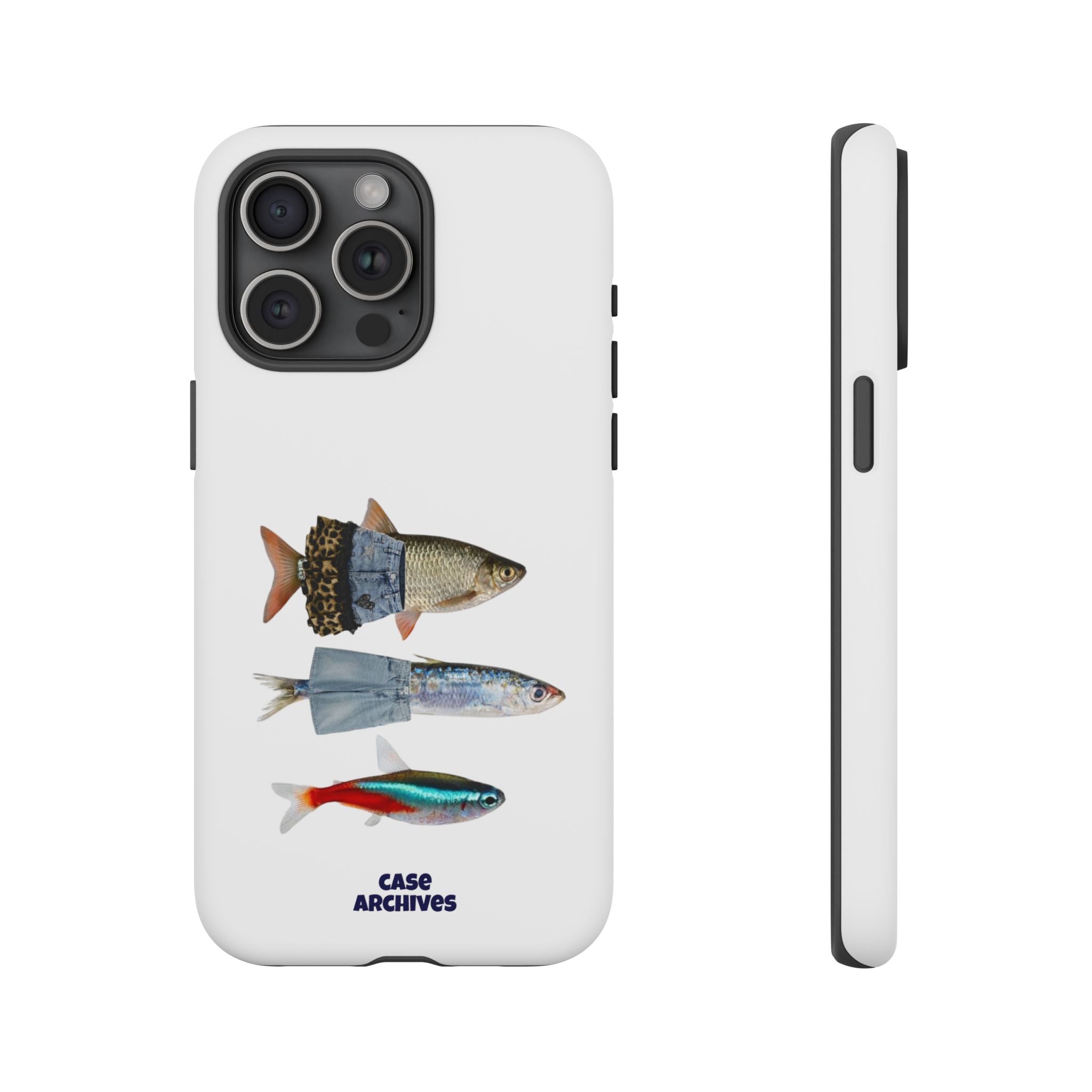 Fish Trio Phone Case — 'Case Archives' Protective iPhone Cover
