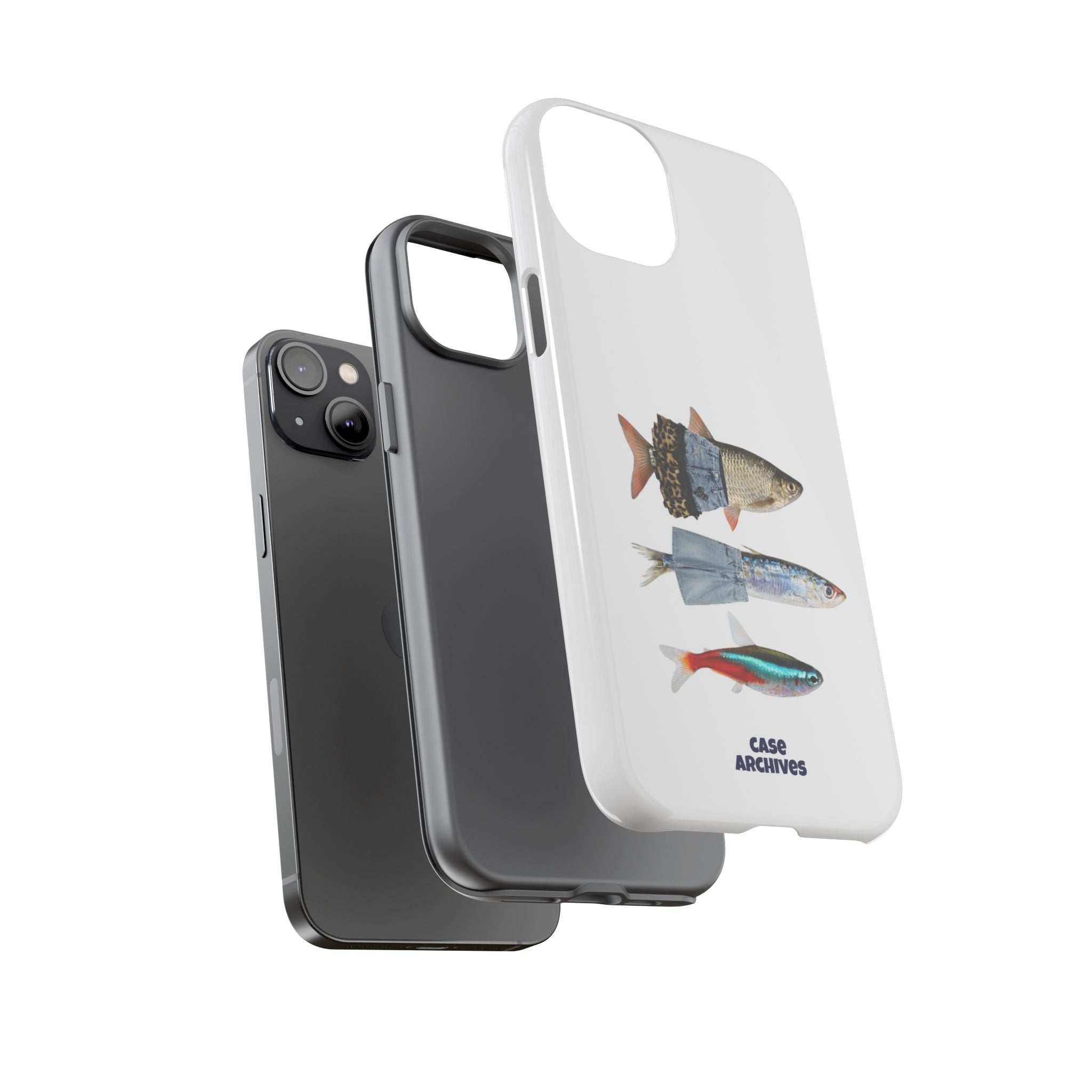 Fish Trio Phone Case — 'Case Archives' Protective iPhone Cover