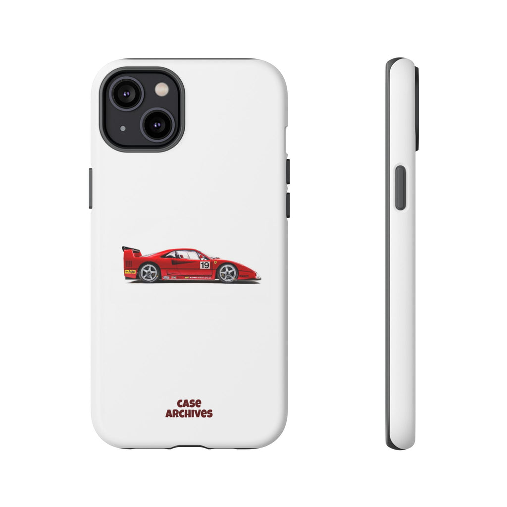 Phone Case — Red Vintage Race Car Design (Case Archives)