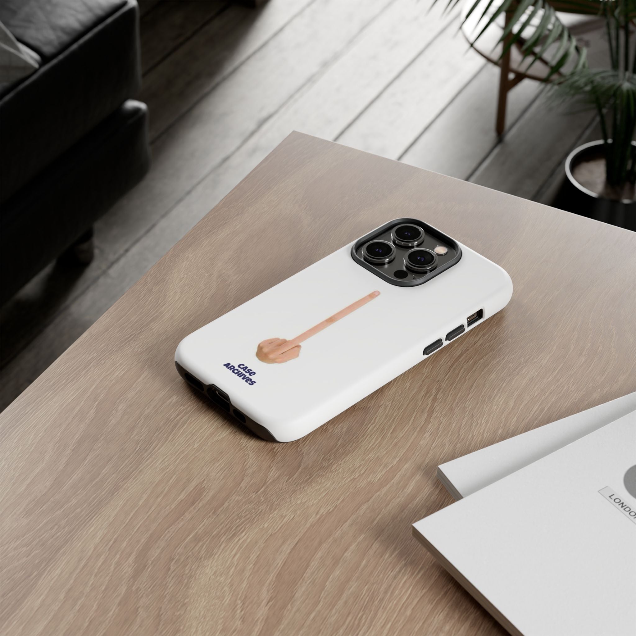 Phone Case — Minimalist Middle Finger Design (Case Archives)