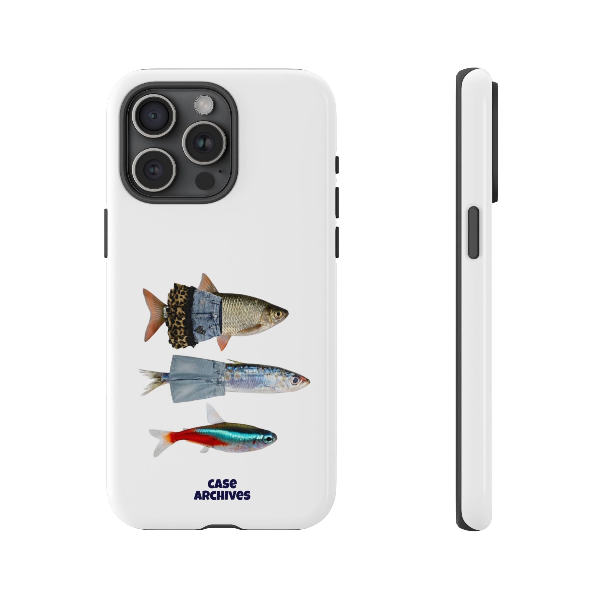 Fish Trio Phone Case — 'Case Archives' Protective iPhone Cover