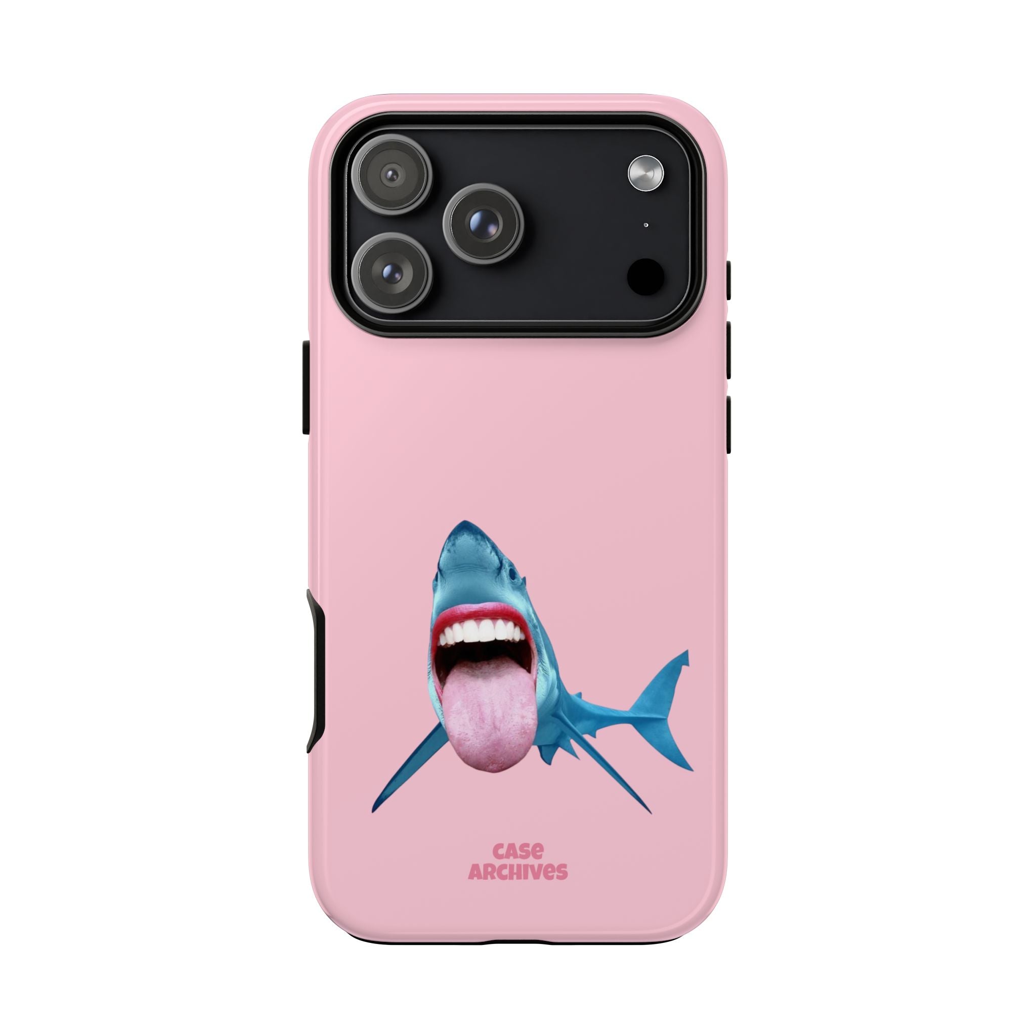 Shark tongue out- funny case