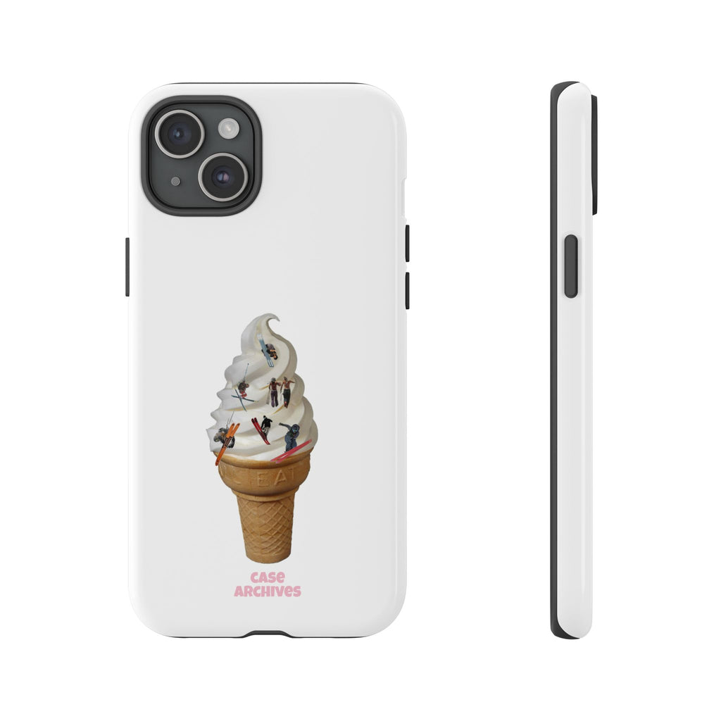 Ice Cream Cone x ski sleds  Phone Case — 'Case Archives' Soft-Serve Graphic Protective Cover