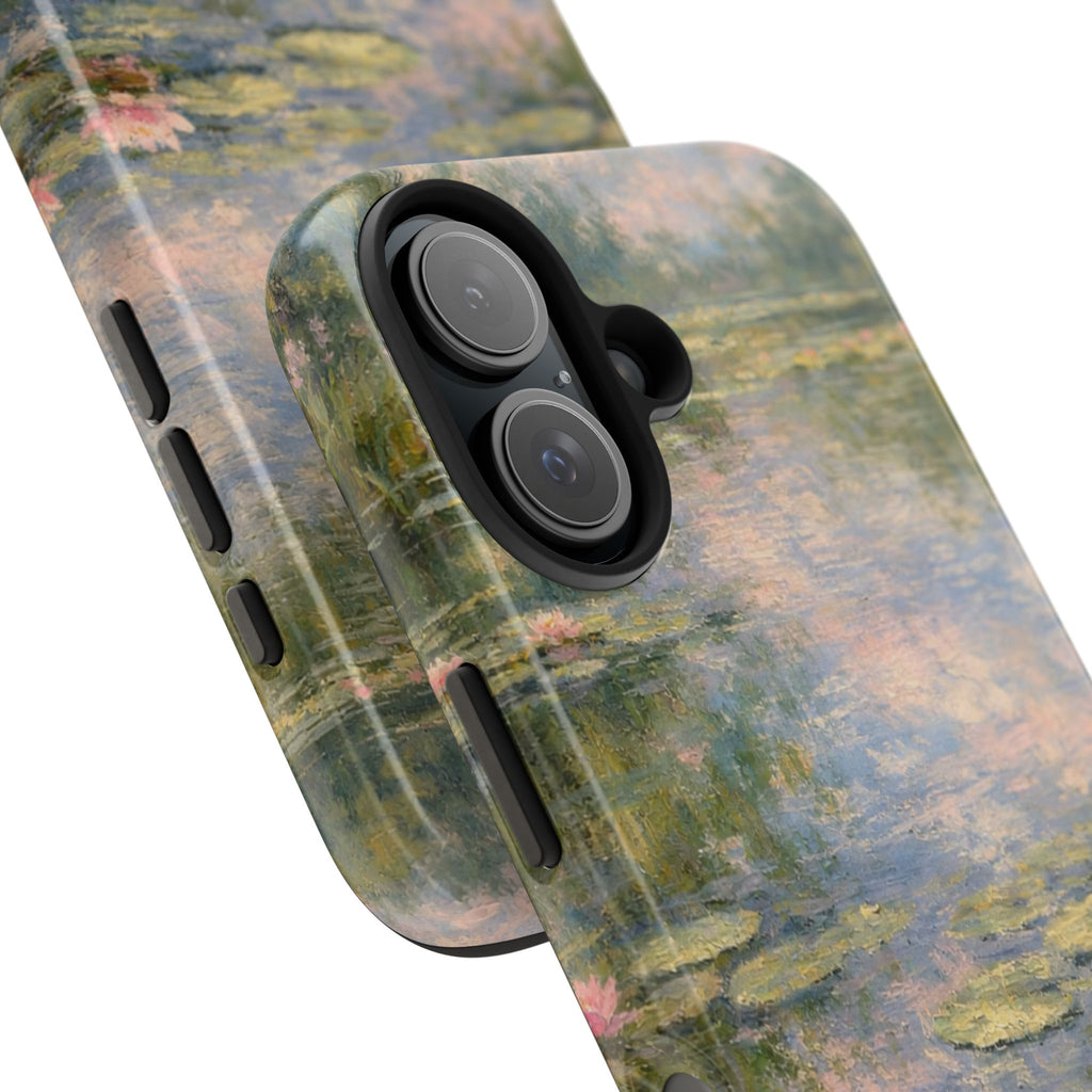 Water Lily Tough Phone Case — Monet-Inspired Floral Protective Phone Cover