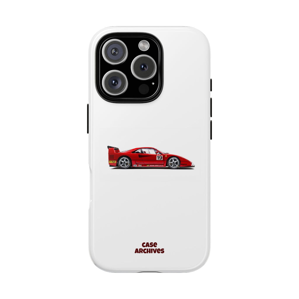 Phone Case — Red Vintage Race Car Design (Case Archives)
