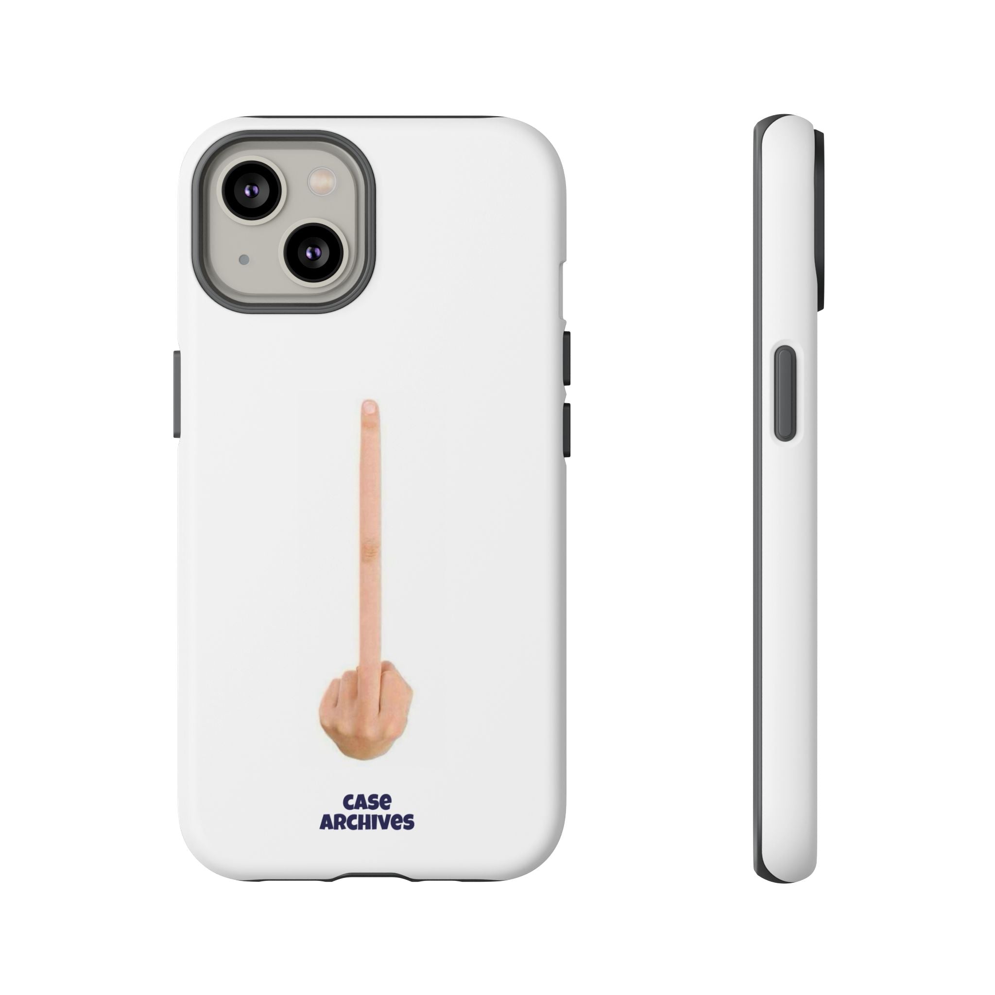 Phone Case — Minimalist Middle Finger Design (Case Archives)