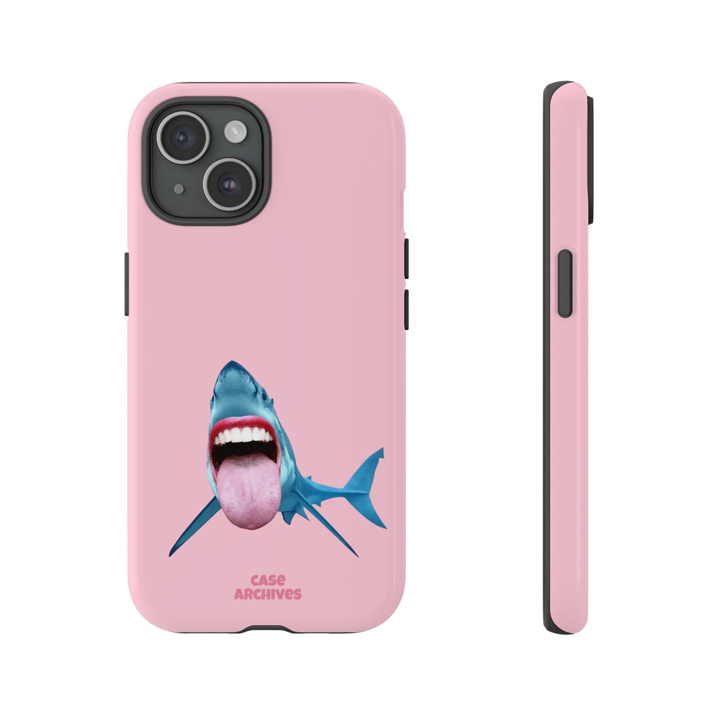 Shark tongue out- funny case