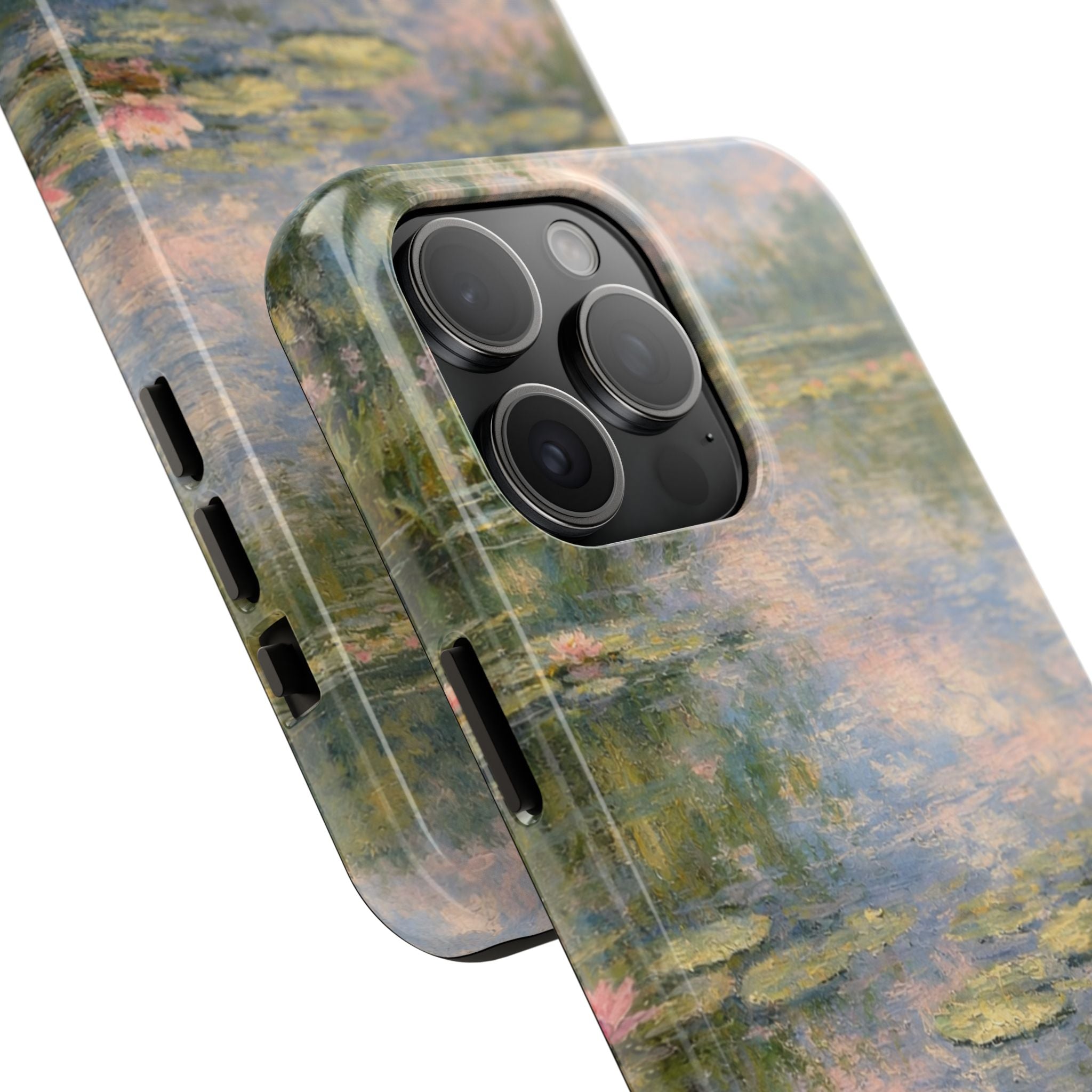 Water Lily Tough Phone Case — Monet-Inspired Floral Protective Phone Cover