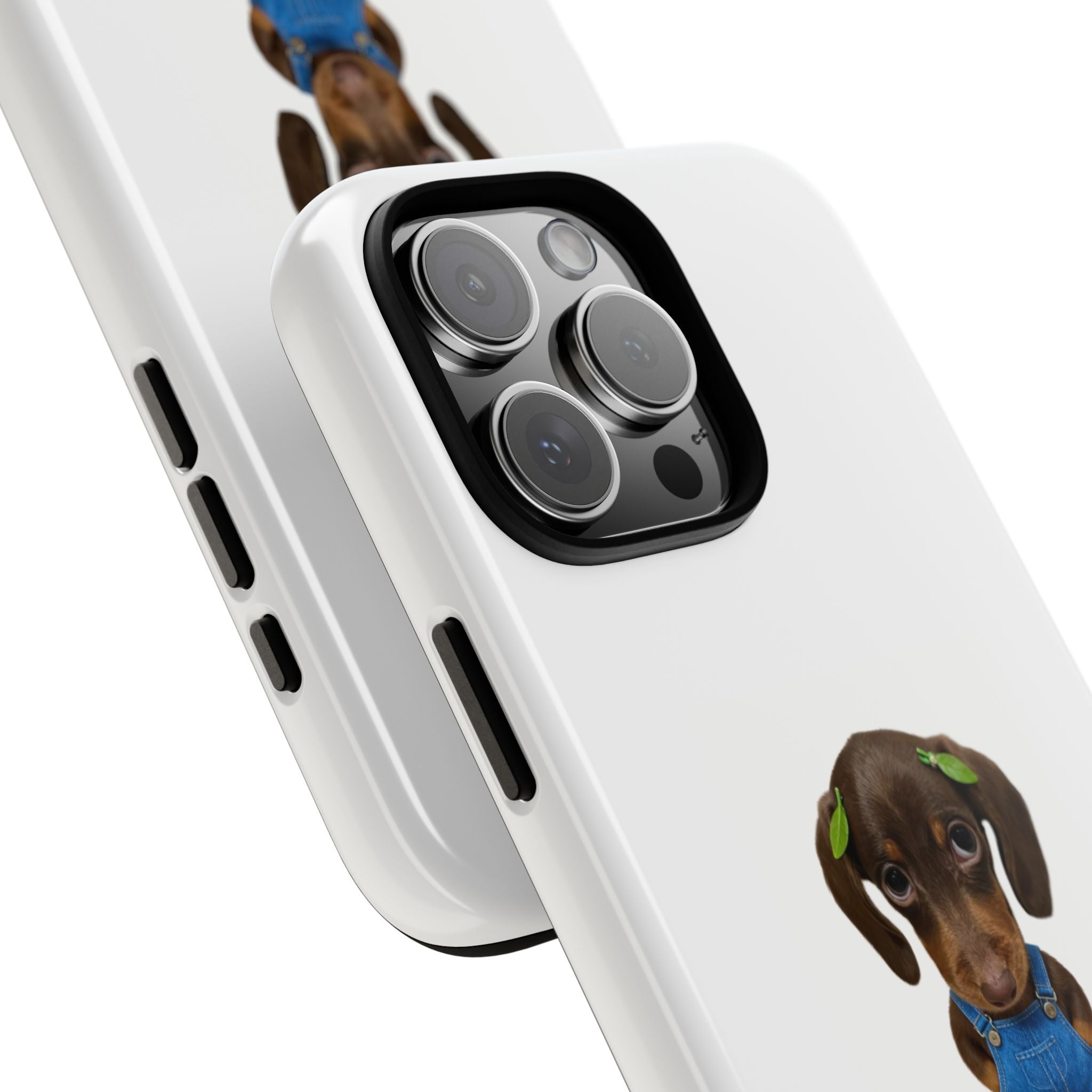 Phone Case — Cute Dachshund Puppy Design with 'nb guys...' Text