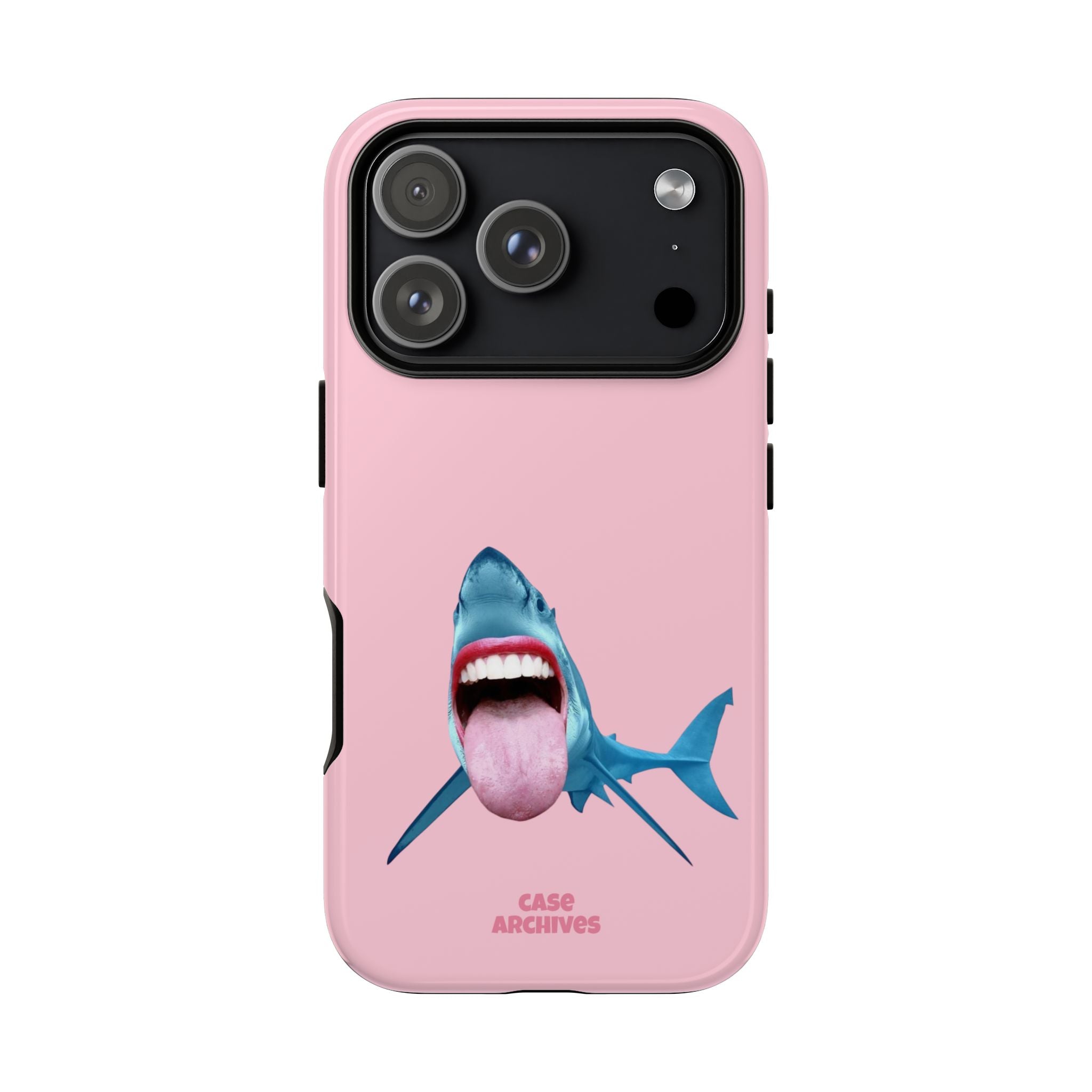 Shark tongue out- funny case