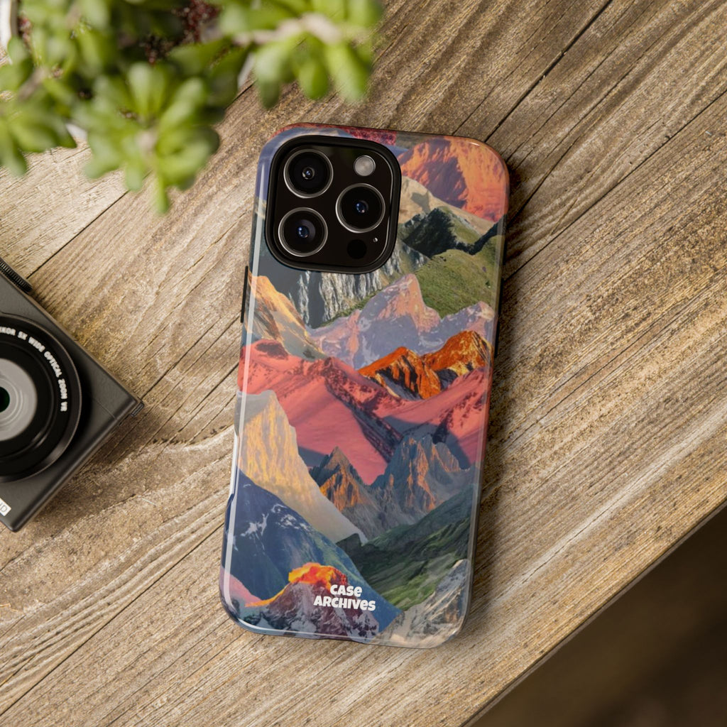 Tough Cases Colorful Mountain Landscape Phone Case — Durable Protective iPhone Cover