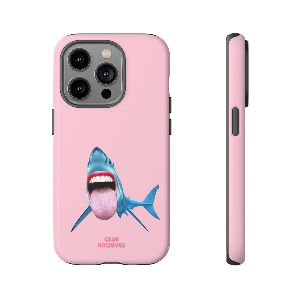 Shark tongue out- funny case