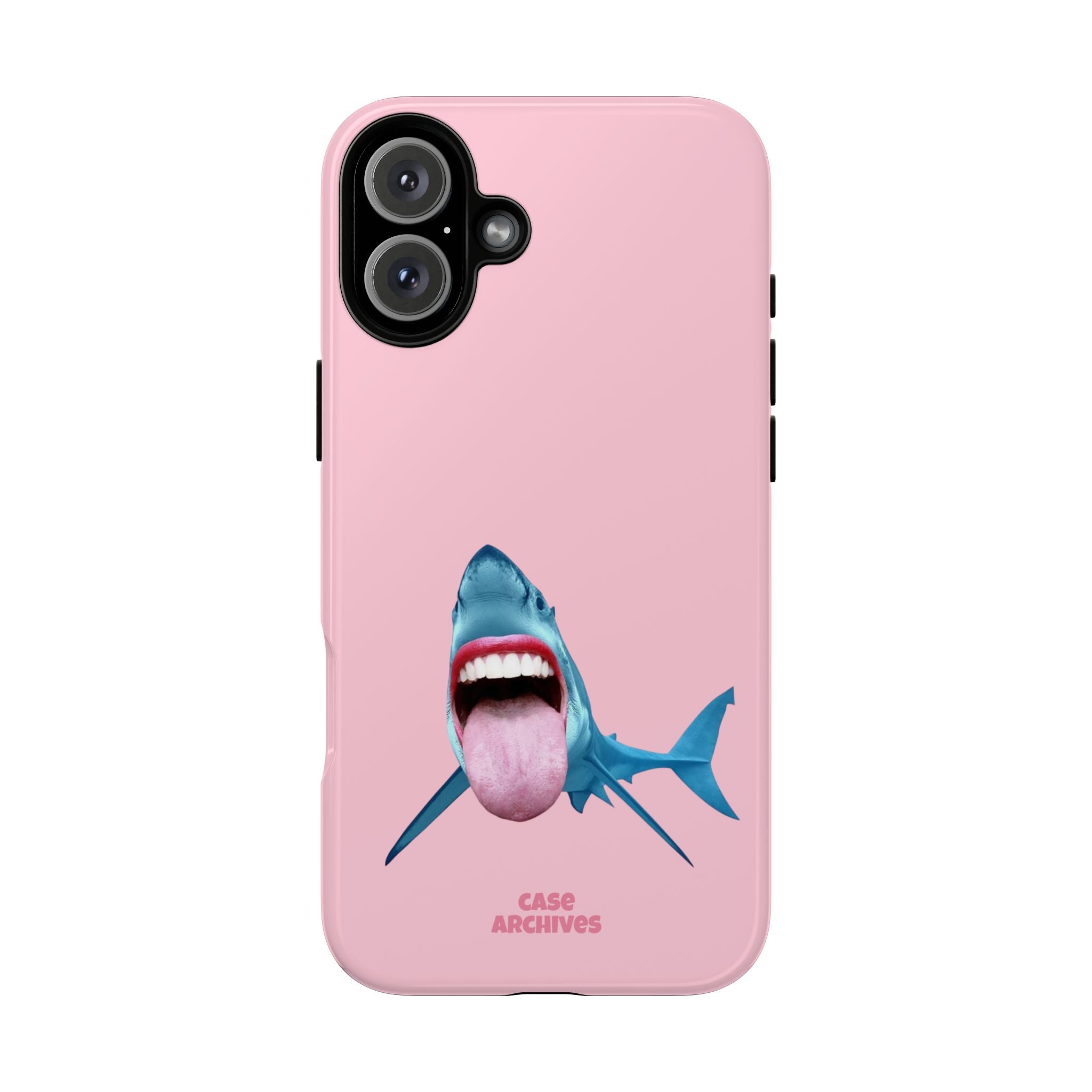Shark tongue out- funny case