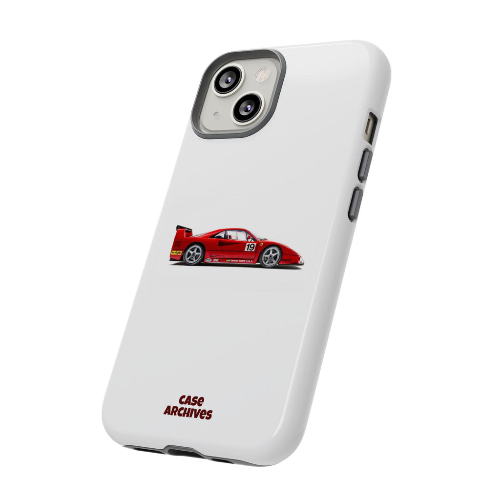 Phone Case — Red Vintage Race Car Design (Case Archives)