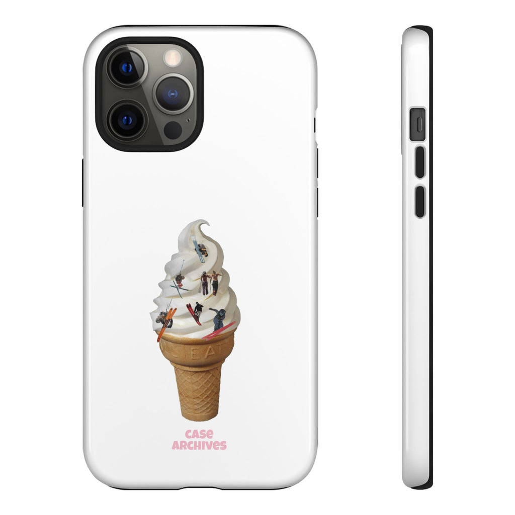 Ice Cream Cone x ski sleds  Phone Case — 'Case Archives' Soft-Serve Graphic Protective Cover