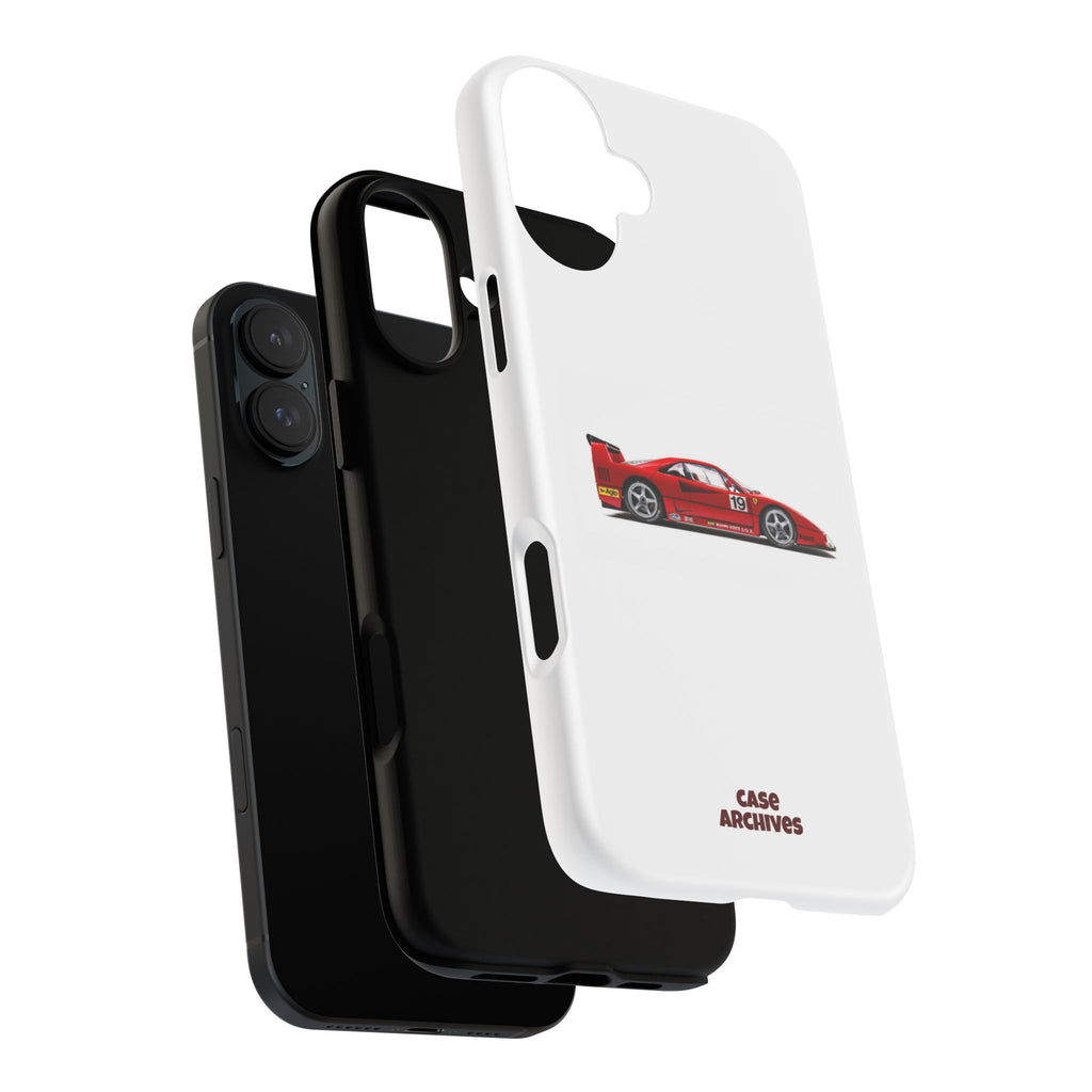 Phone Case — Red Vintage Race Car Design (Case Archives)