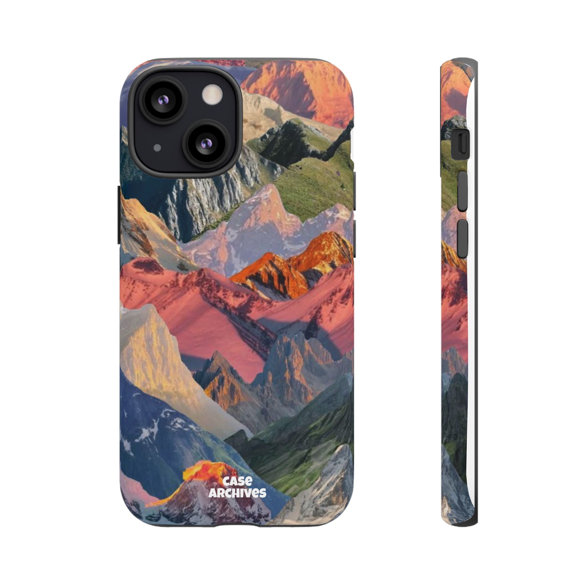 Tough Cases Colorful Mountain Landscape Phone Case — Durable Protective iPhone Cover