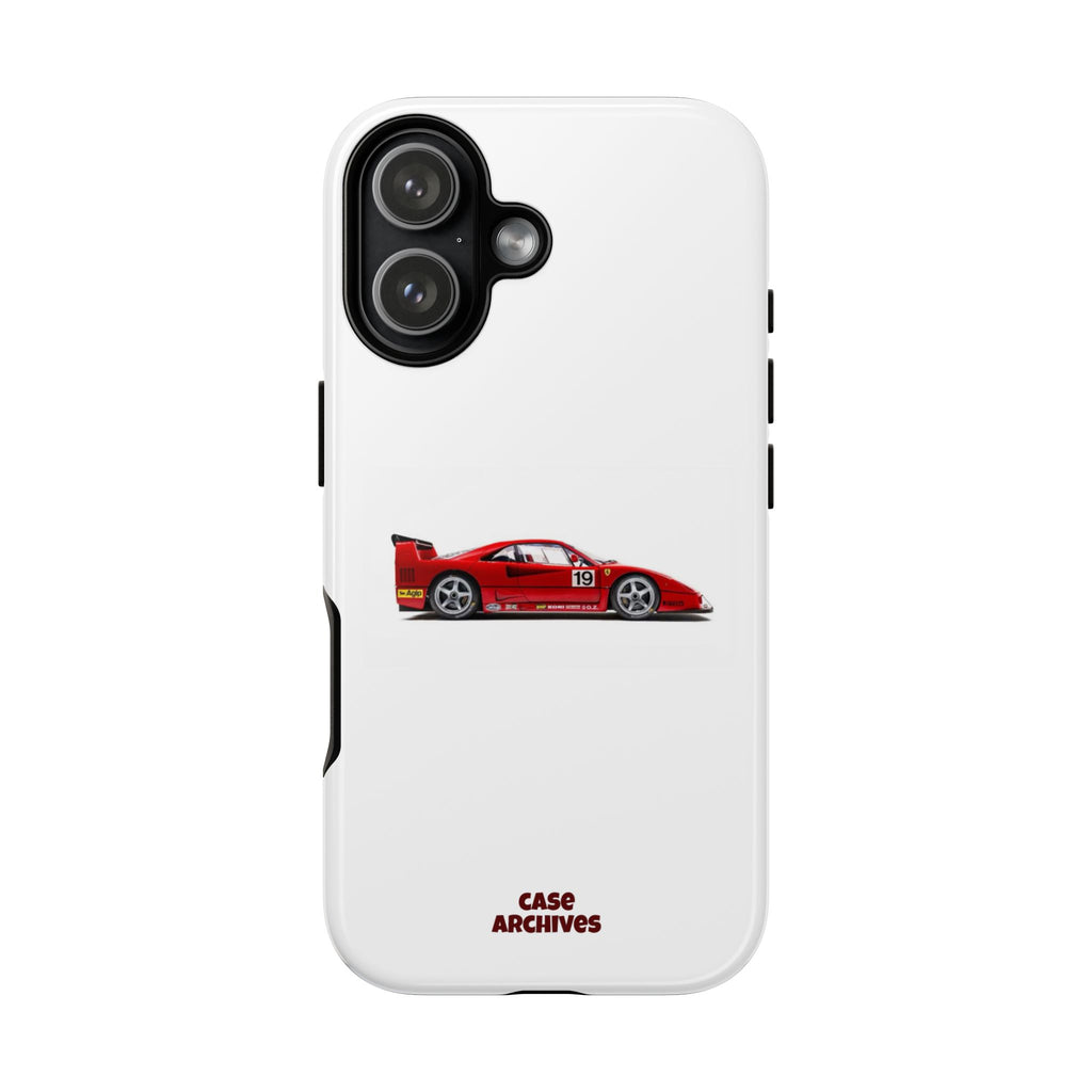 Phone Case — Red Vintage Race Car Design (Case Archives)