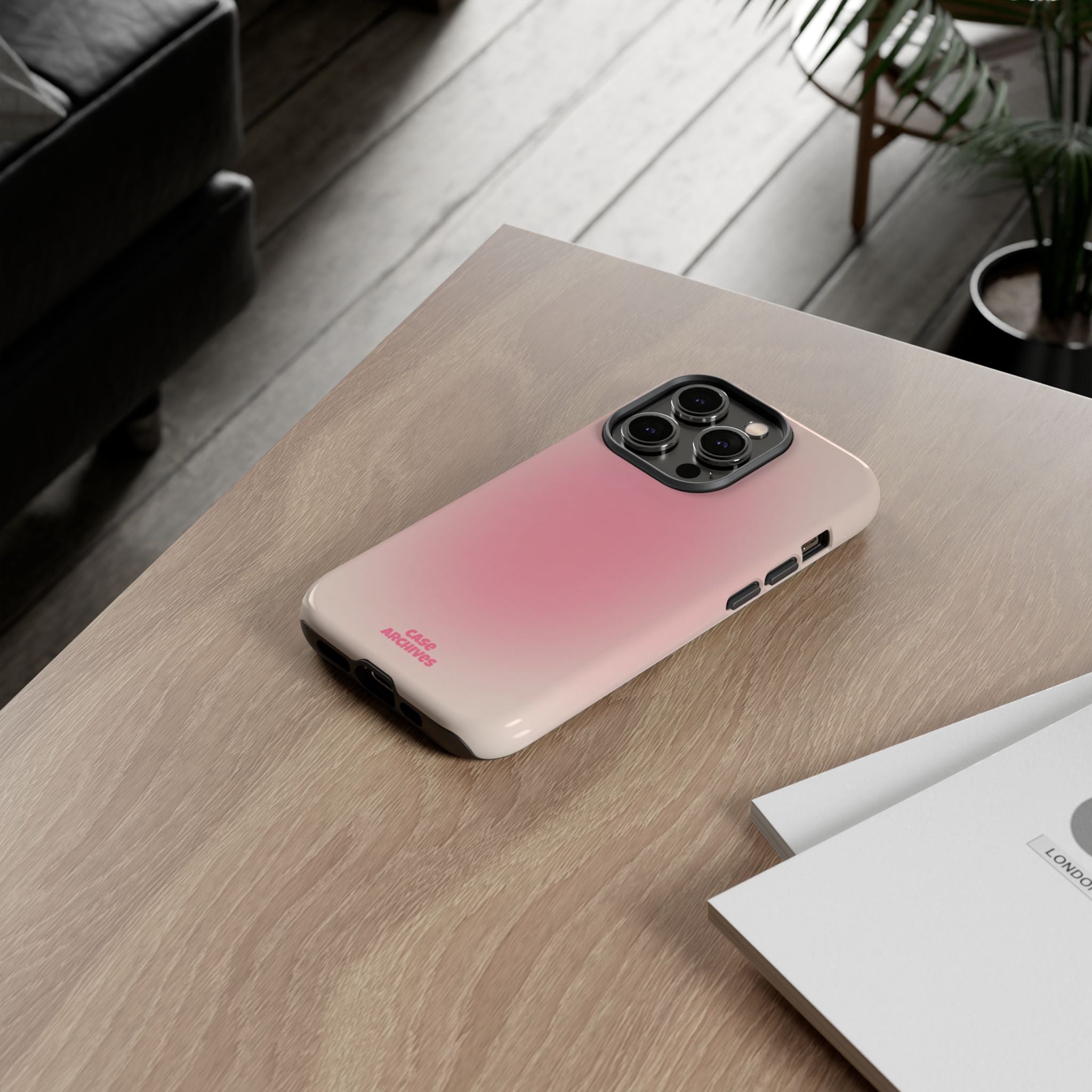 Tough Case – Pink Ombre Protective Phone Case