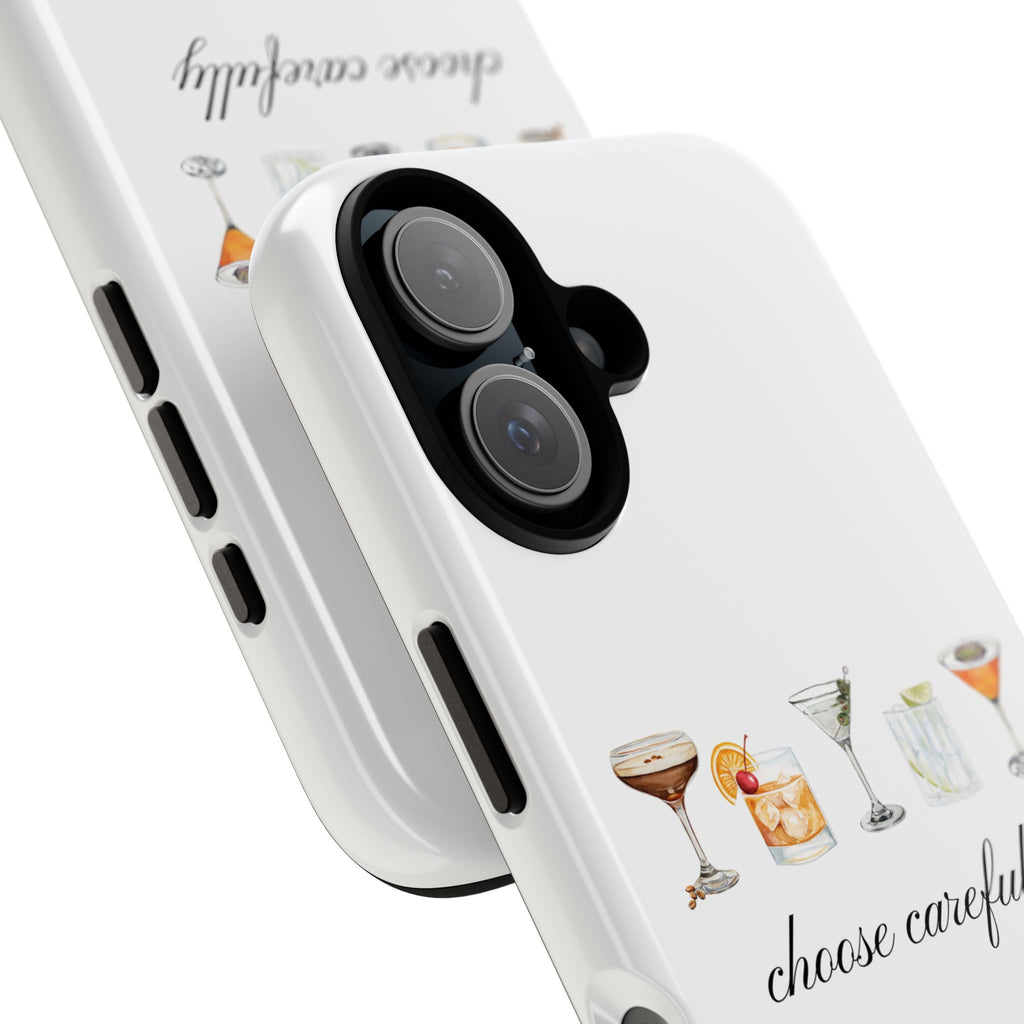 Choose Carefully cocktail illustrations Tough Case | phone cover, bar drink design
