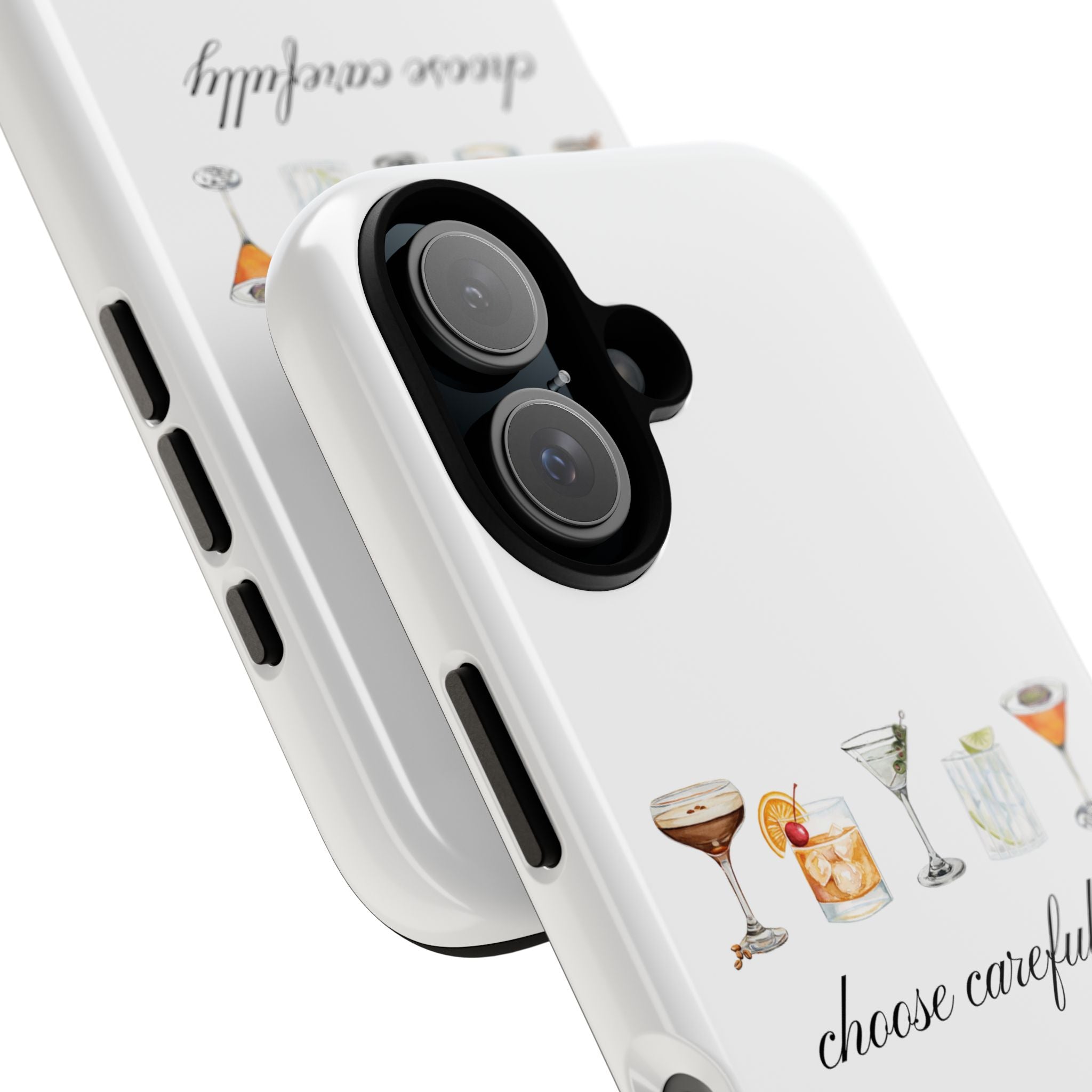 Choose Carefully cocktail illustrations Tough Case | phone cover, bar drink design