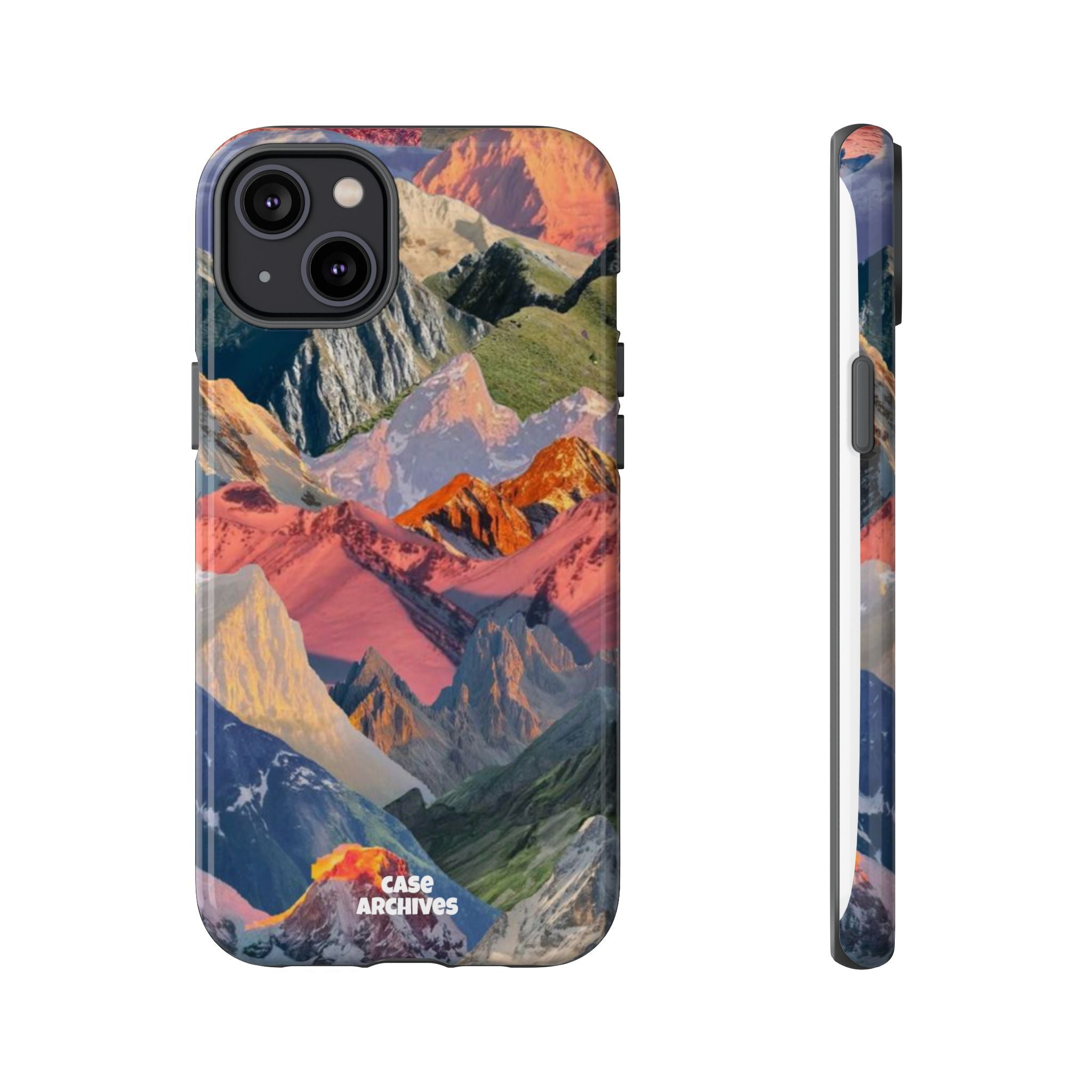 Tough Cases Colorful Mountain Landscape Phone Case — Durable Protective iPhone Cover