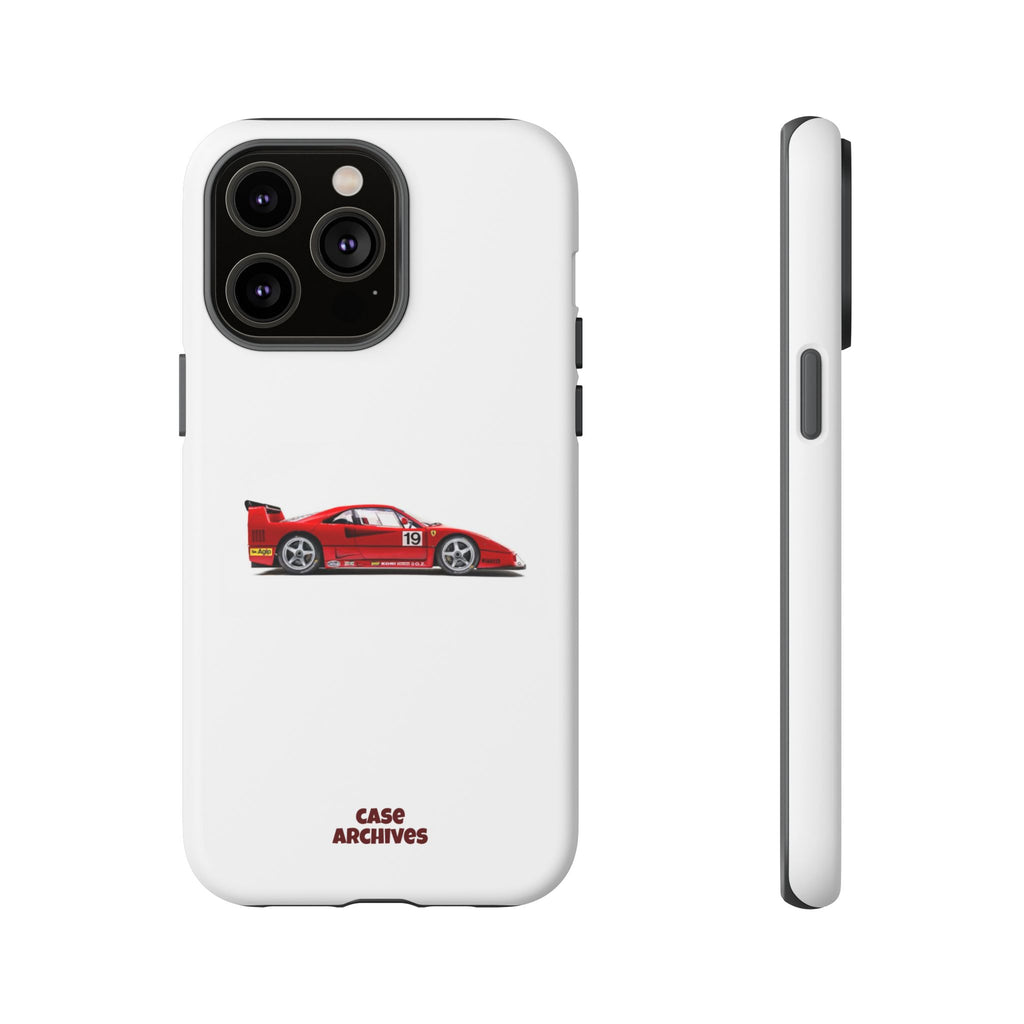 Phone Case — Red Vintage Race Car Design (Case Archives)