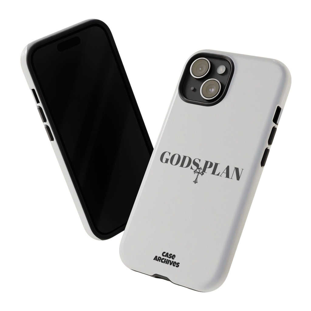 God's Plan Tough Phone Case — Minimal Faith-Inspired Protective Cover