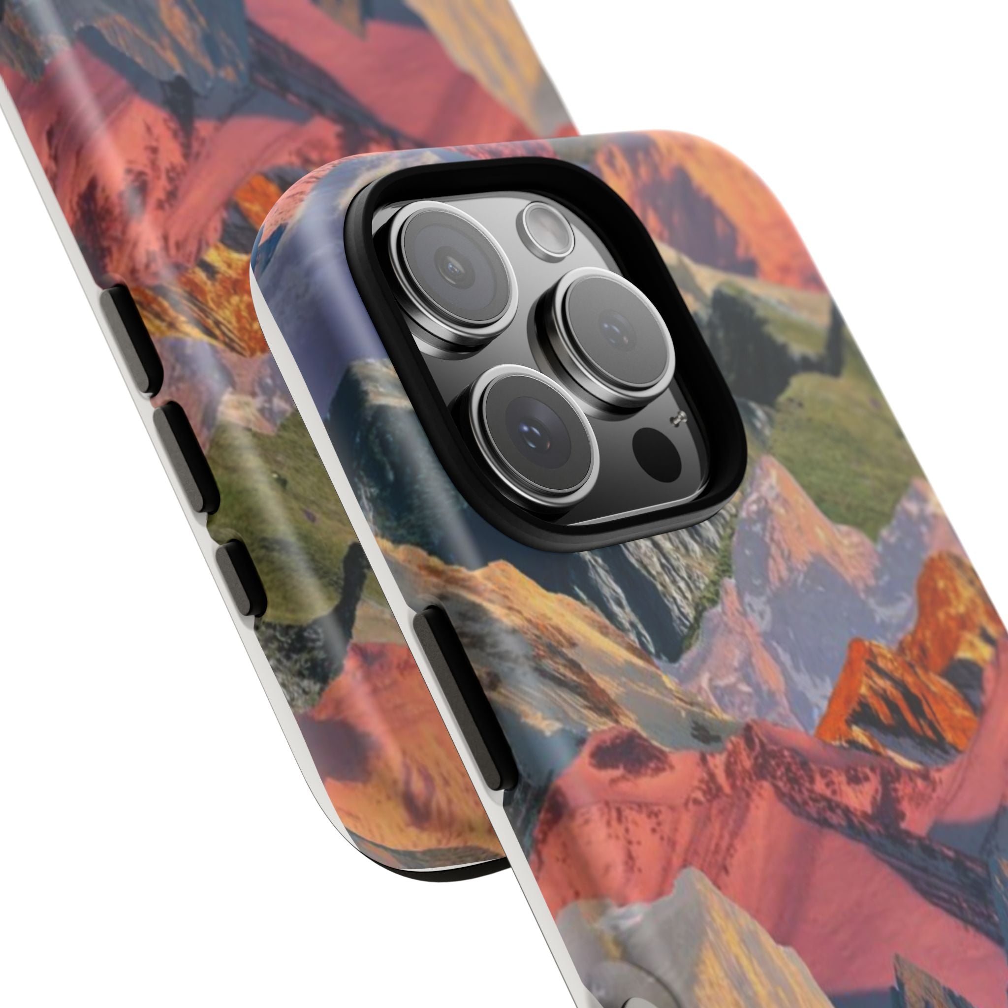 Tough Cases Colorful Mountain Landscape Phone Case — Durable Protective iPhone Cover