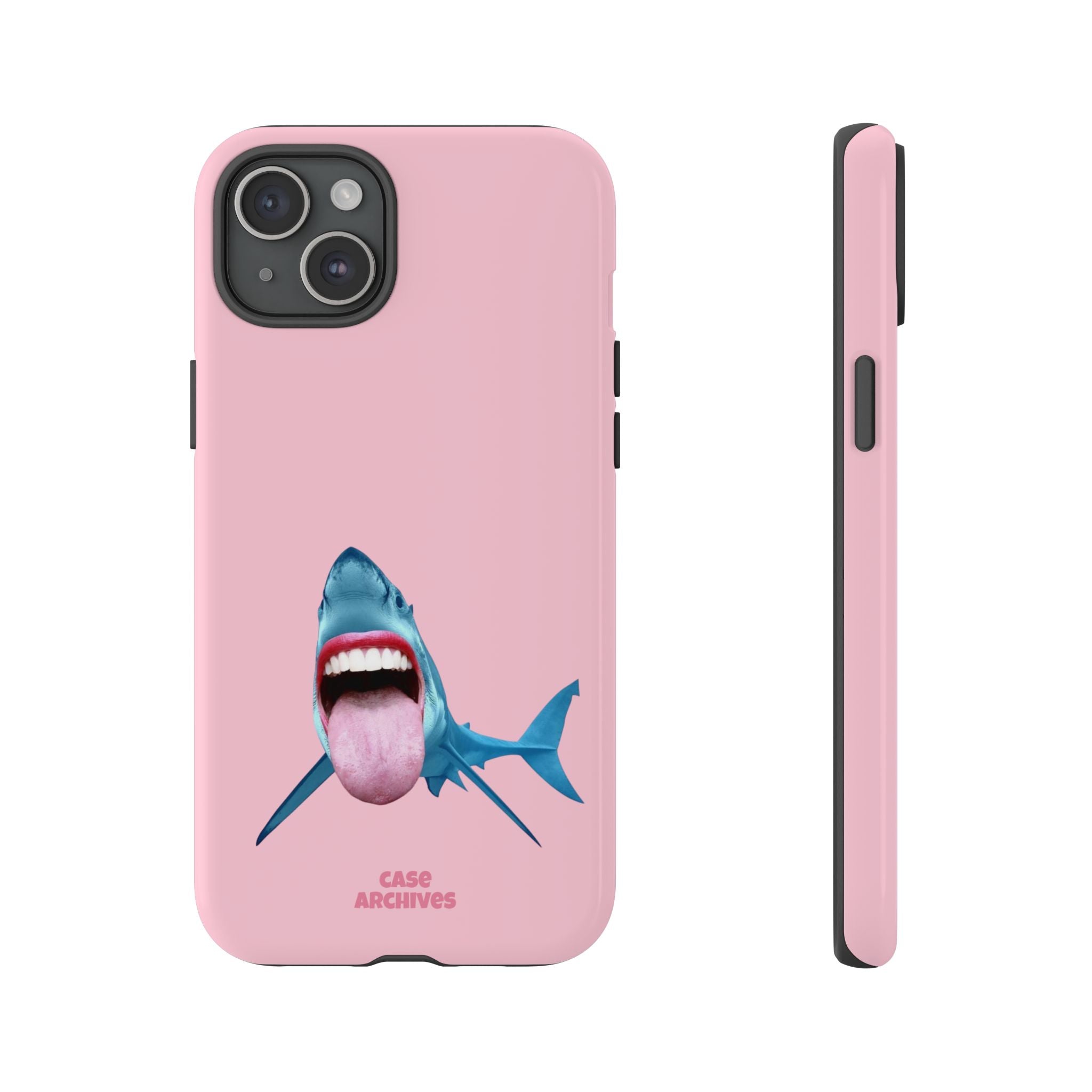 Shark tongue out- funny case