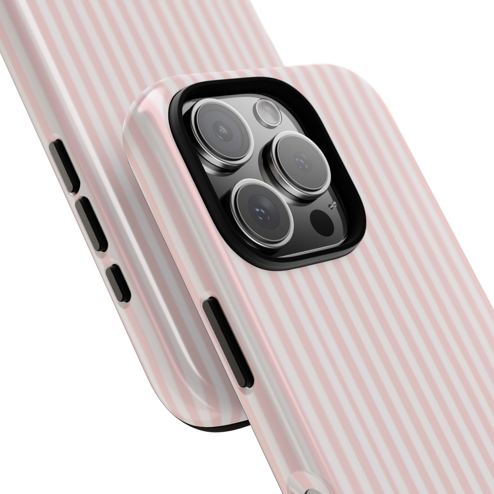 Pink Pastel Stripe Tough Phone Case — Protective iPhone Cover