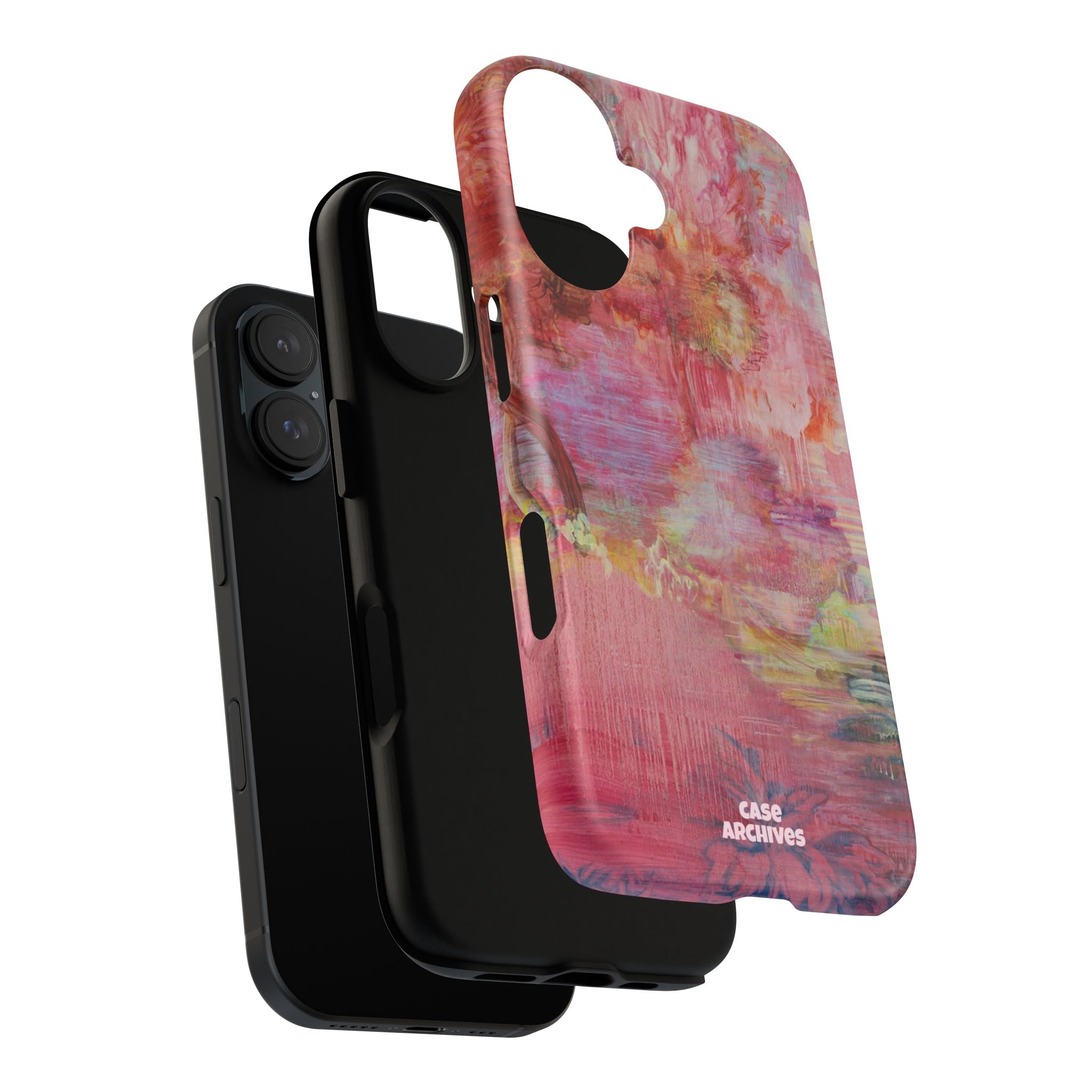 Floral Pink Abstract Phone Case — Tough Durable iPhone Cover