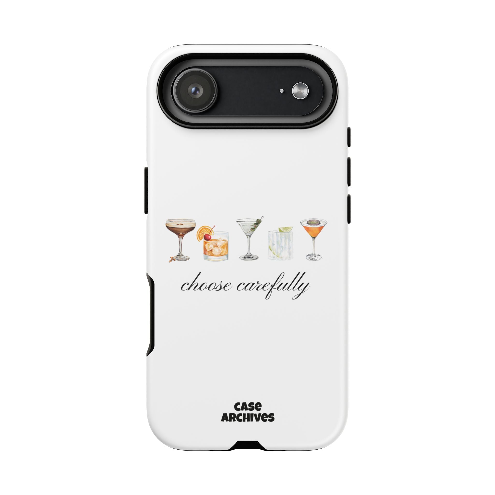 Choose Carefully cocktail illustrations Tough Case | phone cover, bar drink design