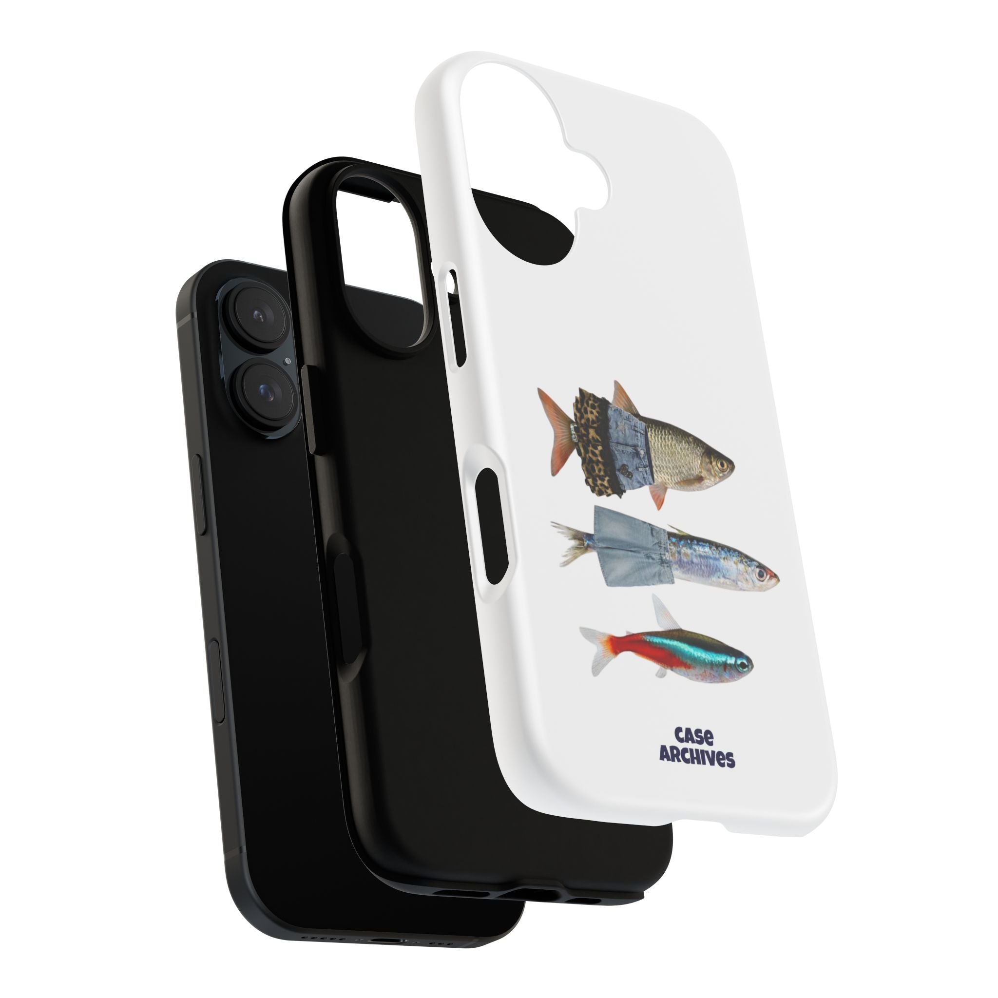 Fish Trio Phone Case — 'Case Archives' Protective iPhone Cover