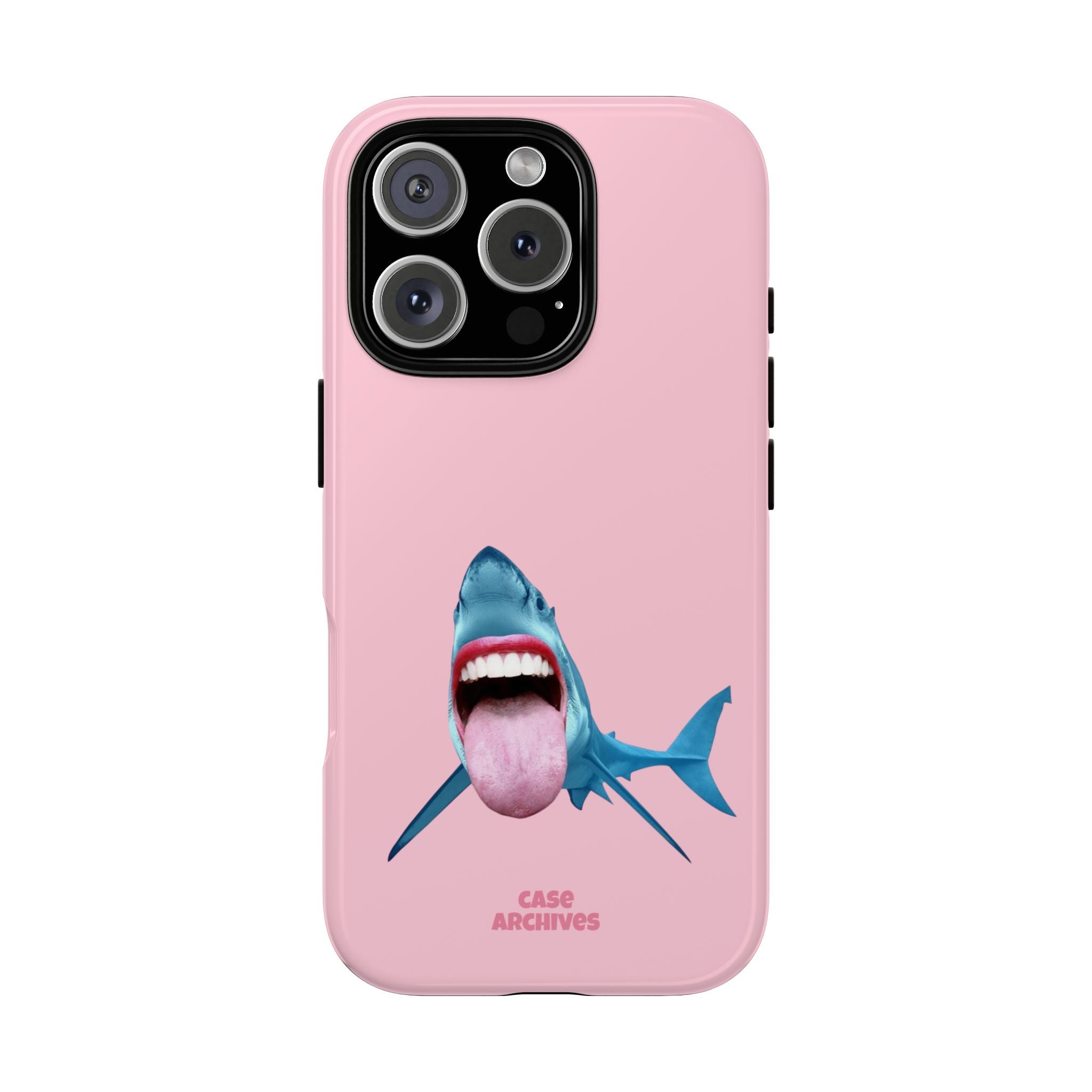 Shark tongue out- funny case