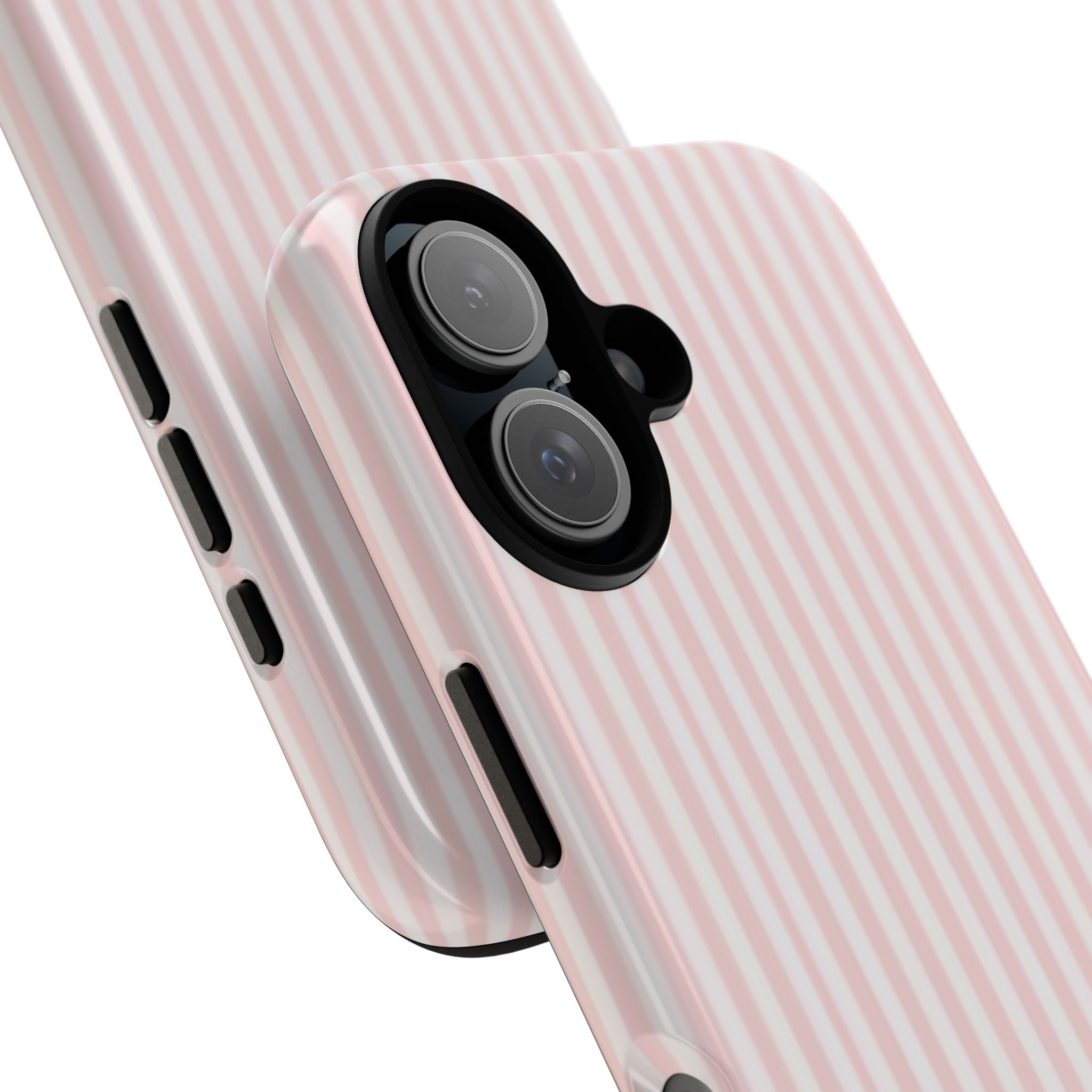 Pink Pastel Stripe Tough Phone Case — Protective iPhone Cover