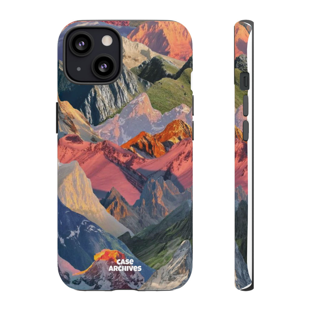 Tough Cases Colorful Mountain Landscape Phone Case — Durable Protective iPhone Cover