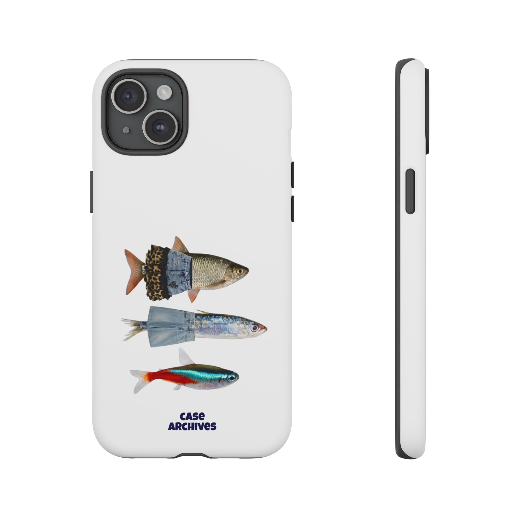 Fish Trio Phone Case — 'Case Archives' Protective iPhone Cover