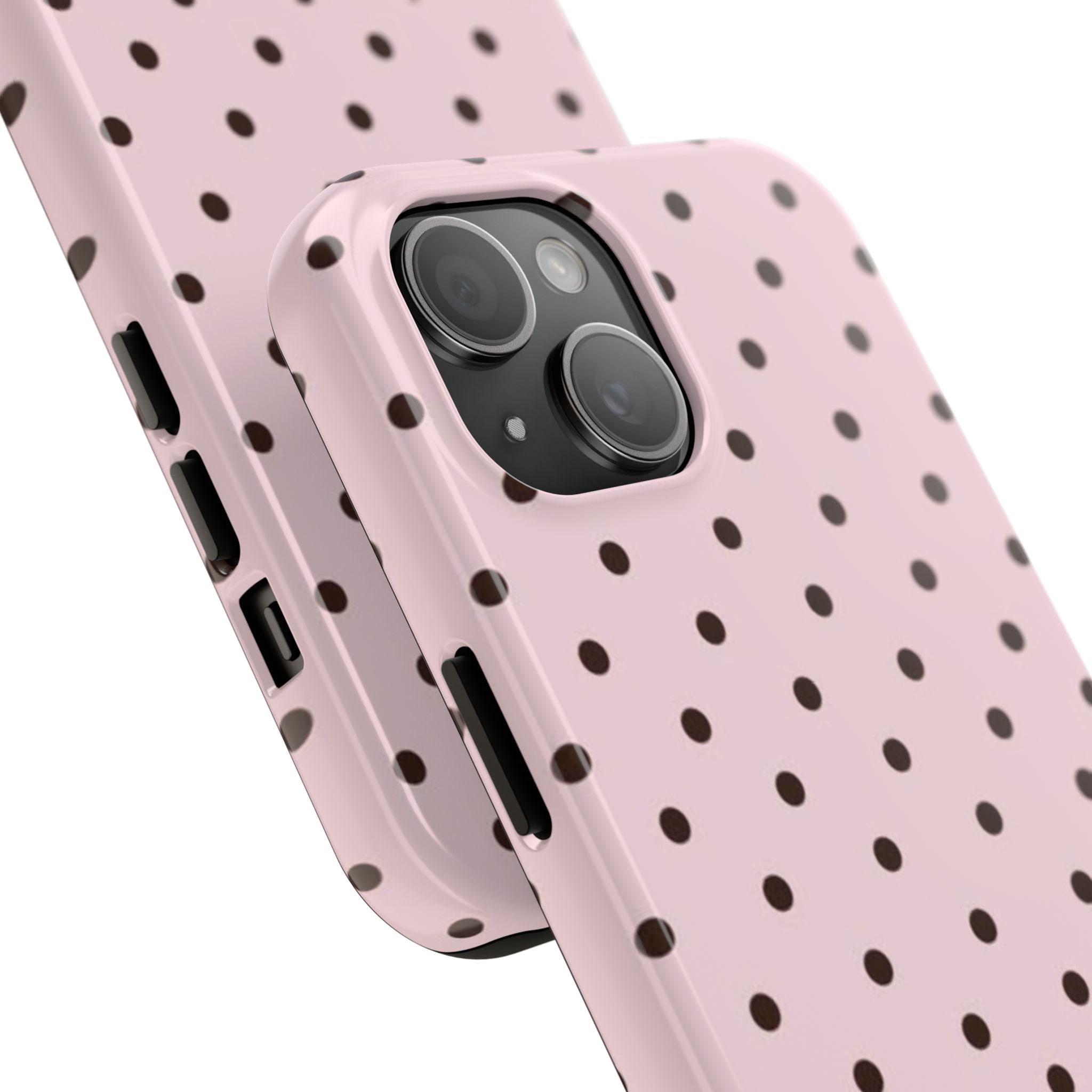 Pink polka dot Tough Phone Case – Slim Protective iPhone Cover