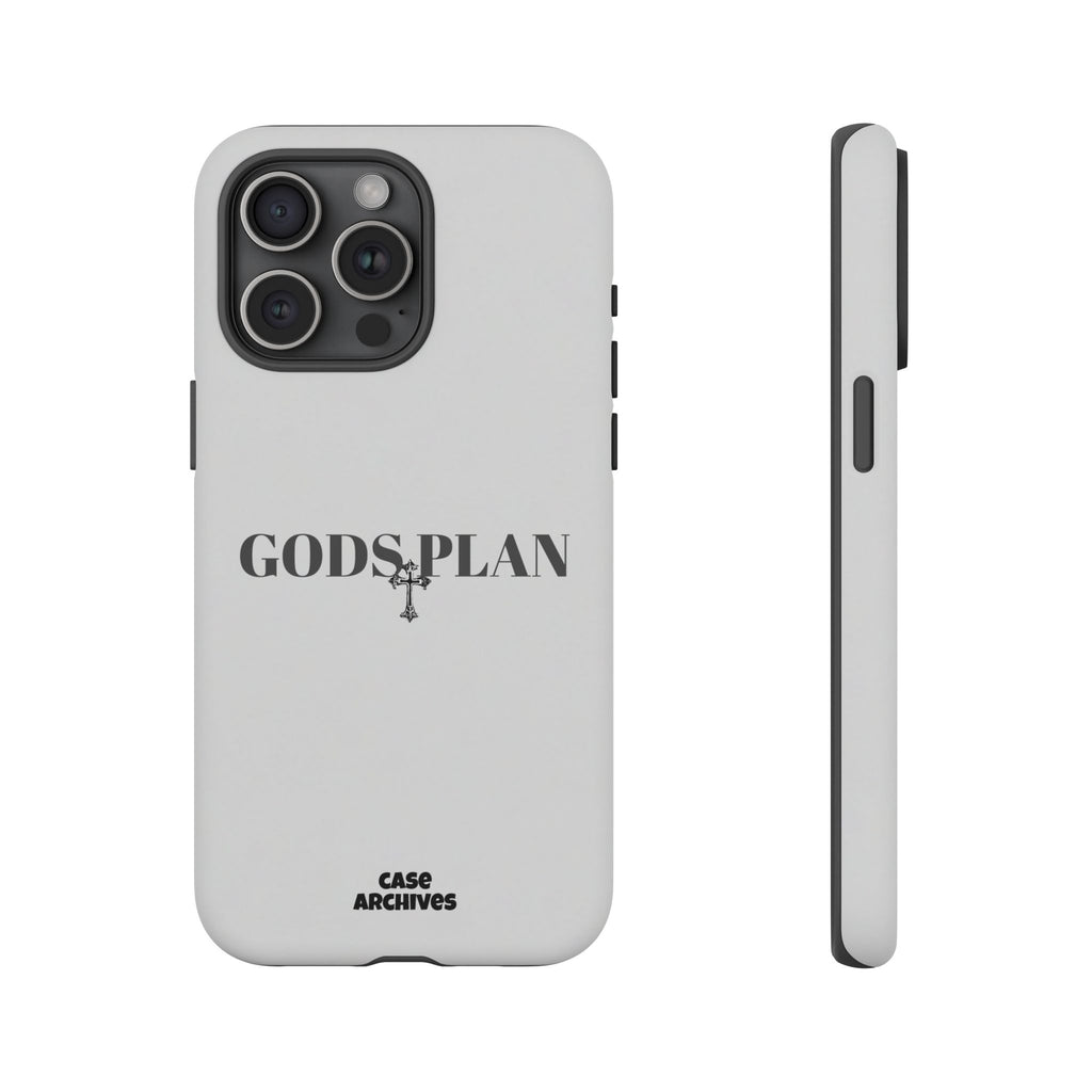 God's Plan Tough Phone Case — Minimal Faith-Inspired Protective Cover