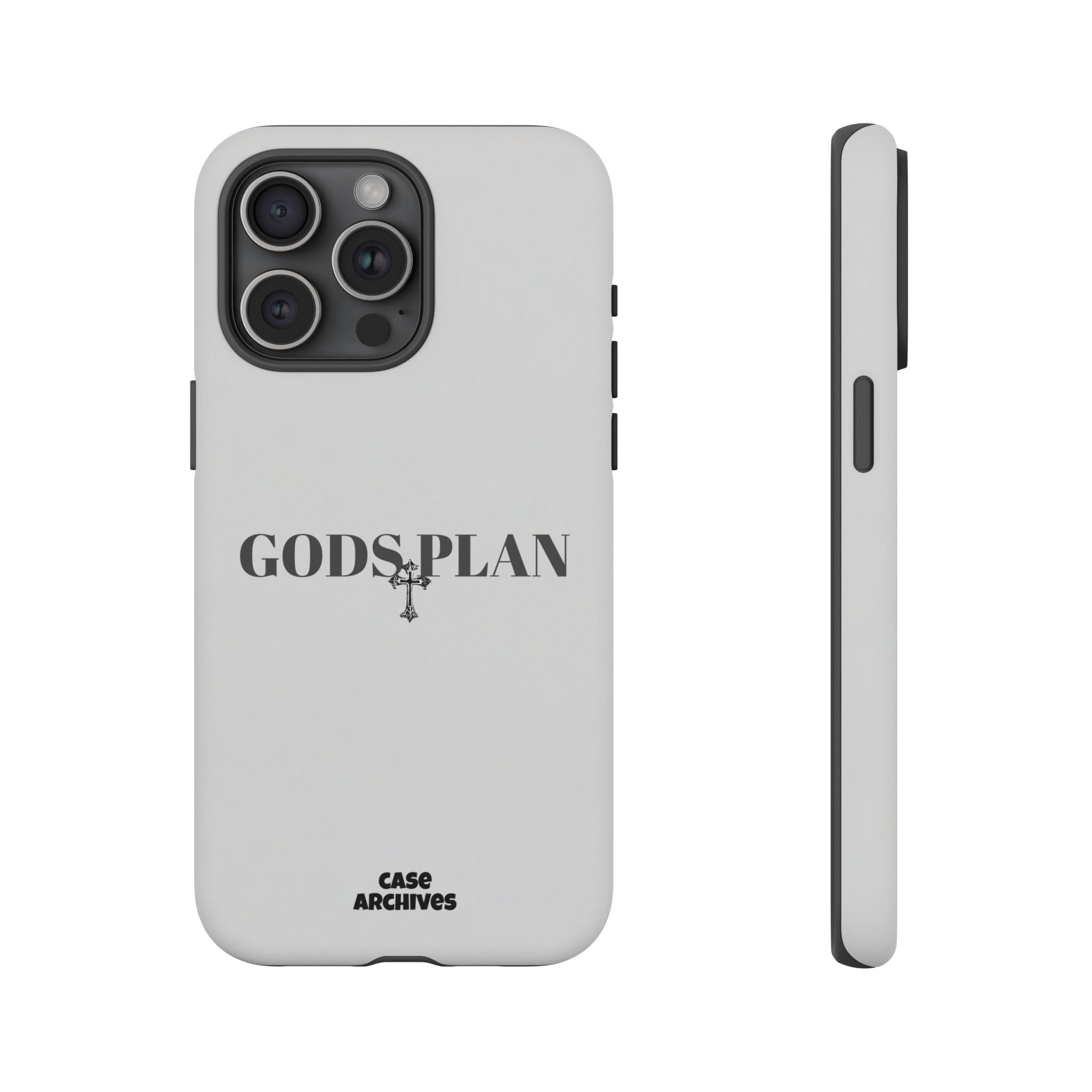 God's Plan Tough Phone Case — Minimal Faith-Inspired Protective Cover